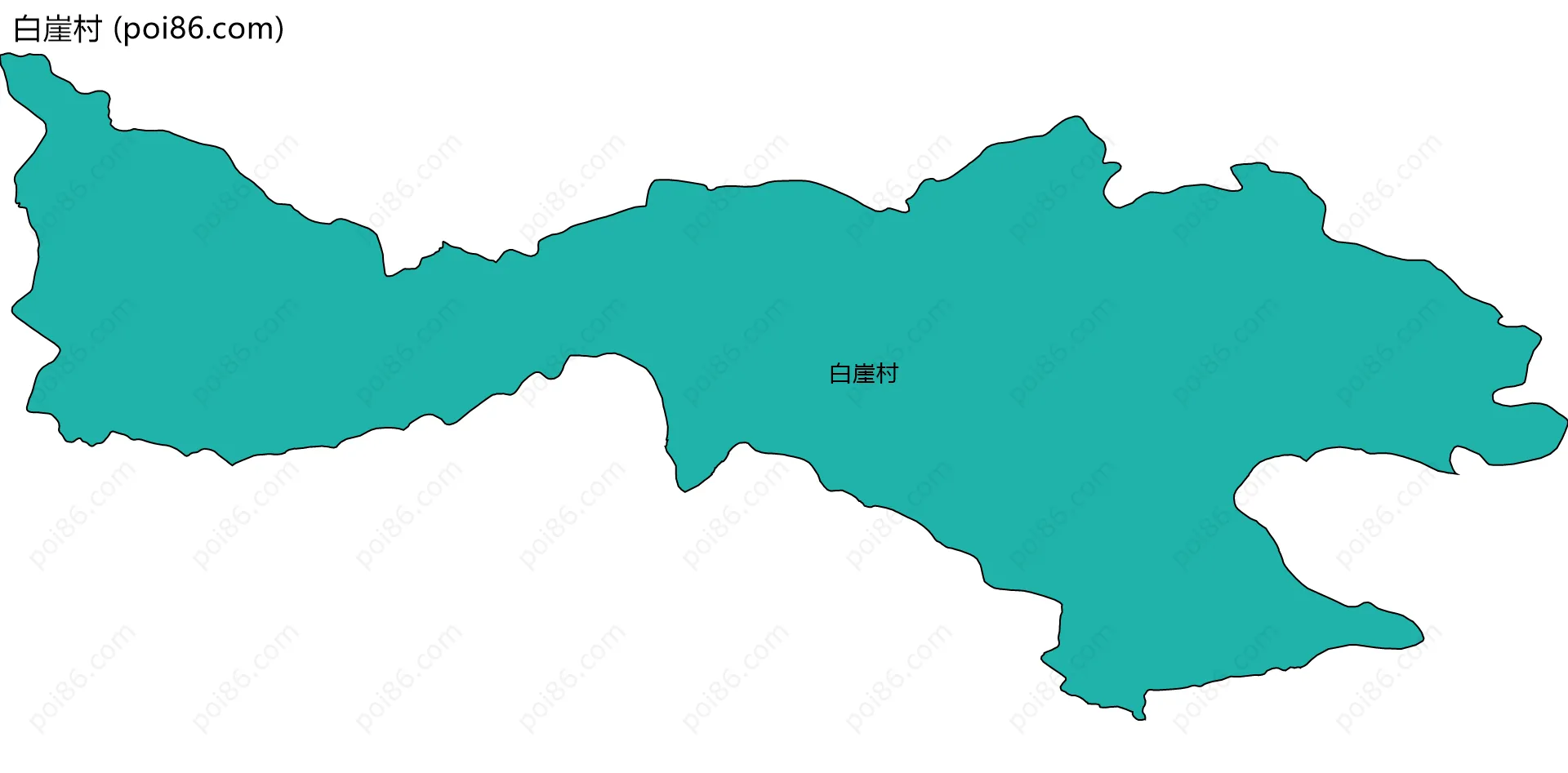 白崖村边界地图