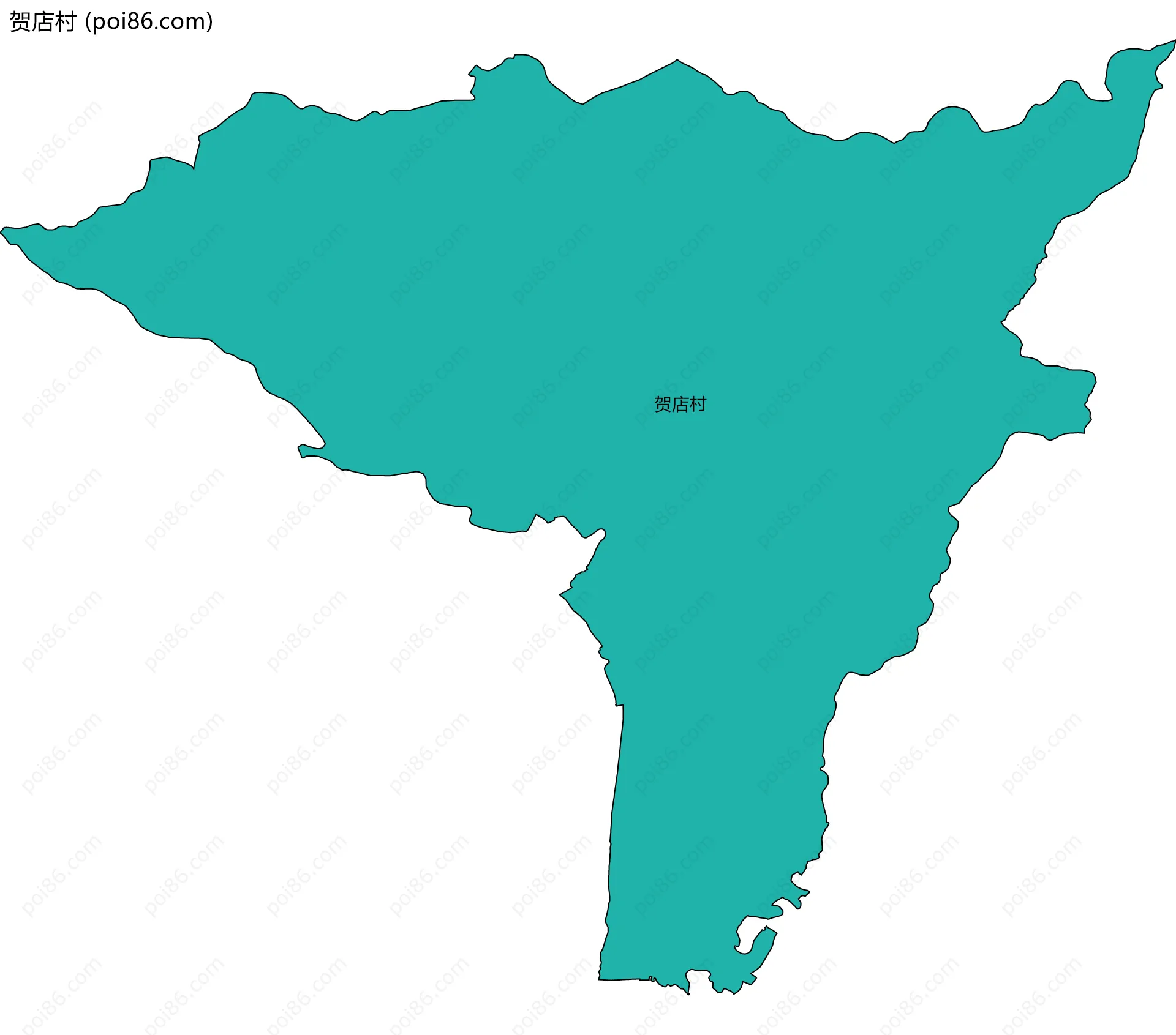 贺店村边界地图