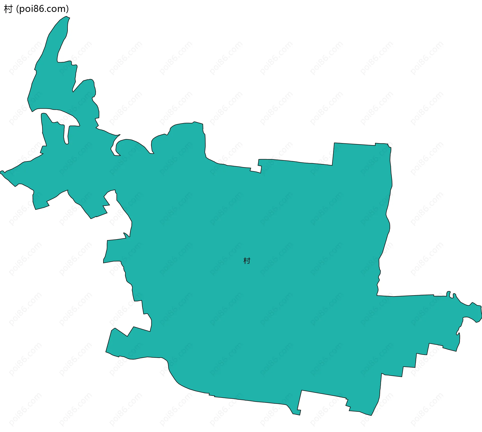 村边界地图