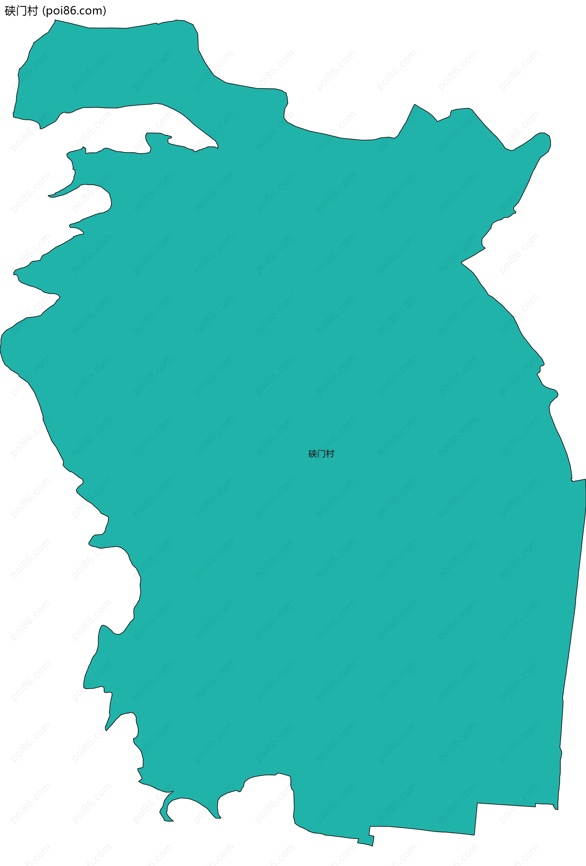 硖门村边界地图