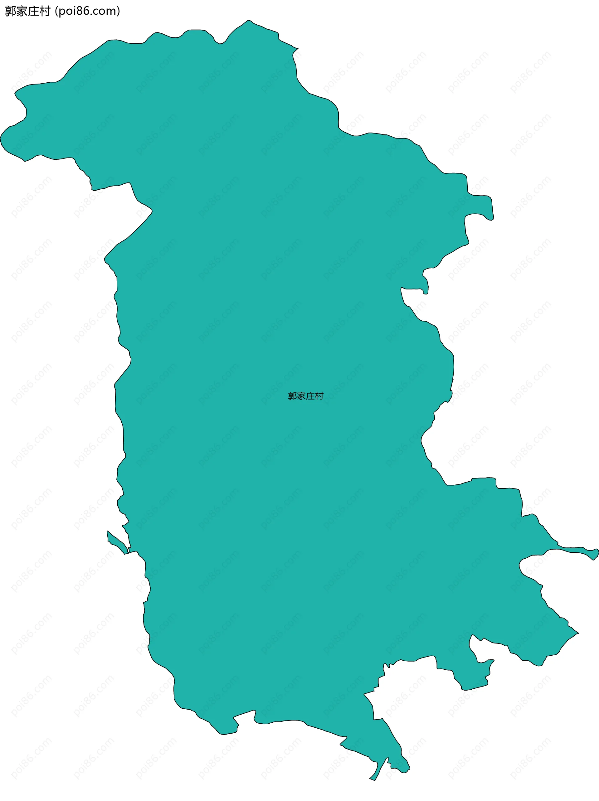 郭家庄村边界地图