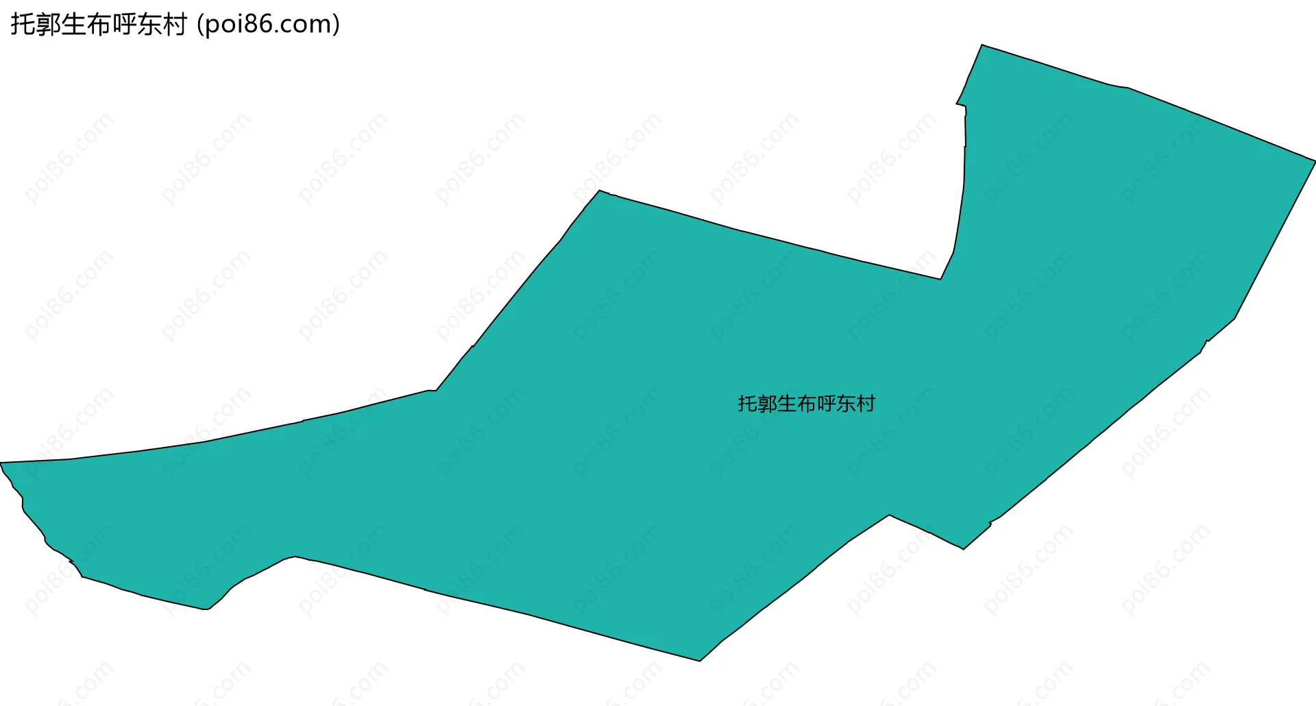 托郭生布呼东村边界地图