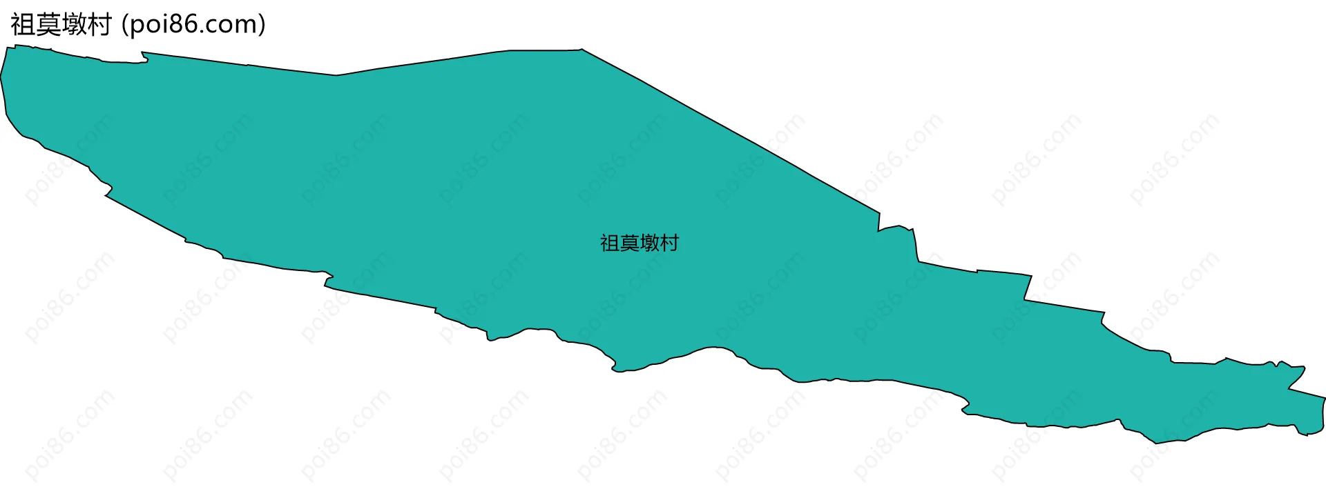 祖莫墩村边界地图