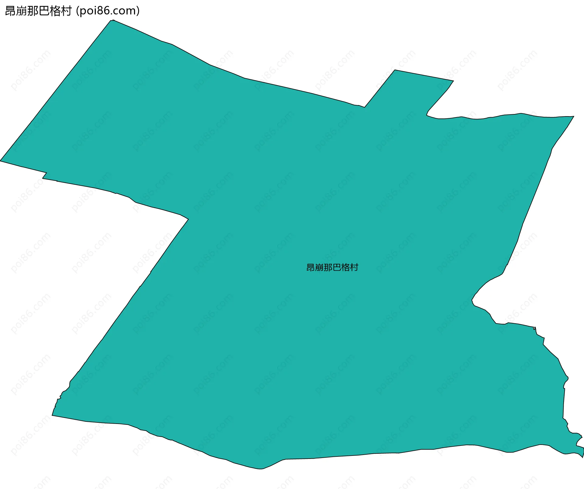 昂崩那巴格村边界地图