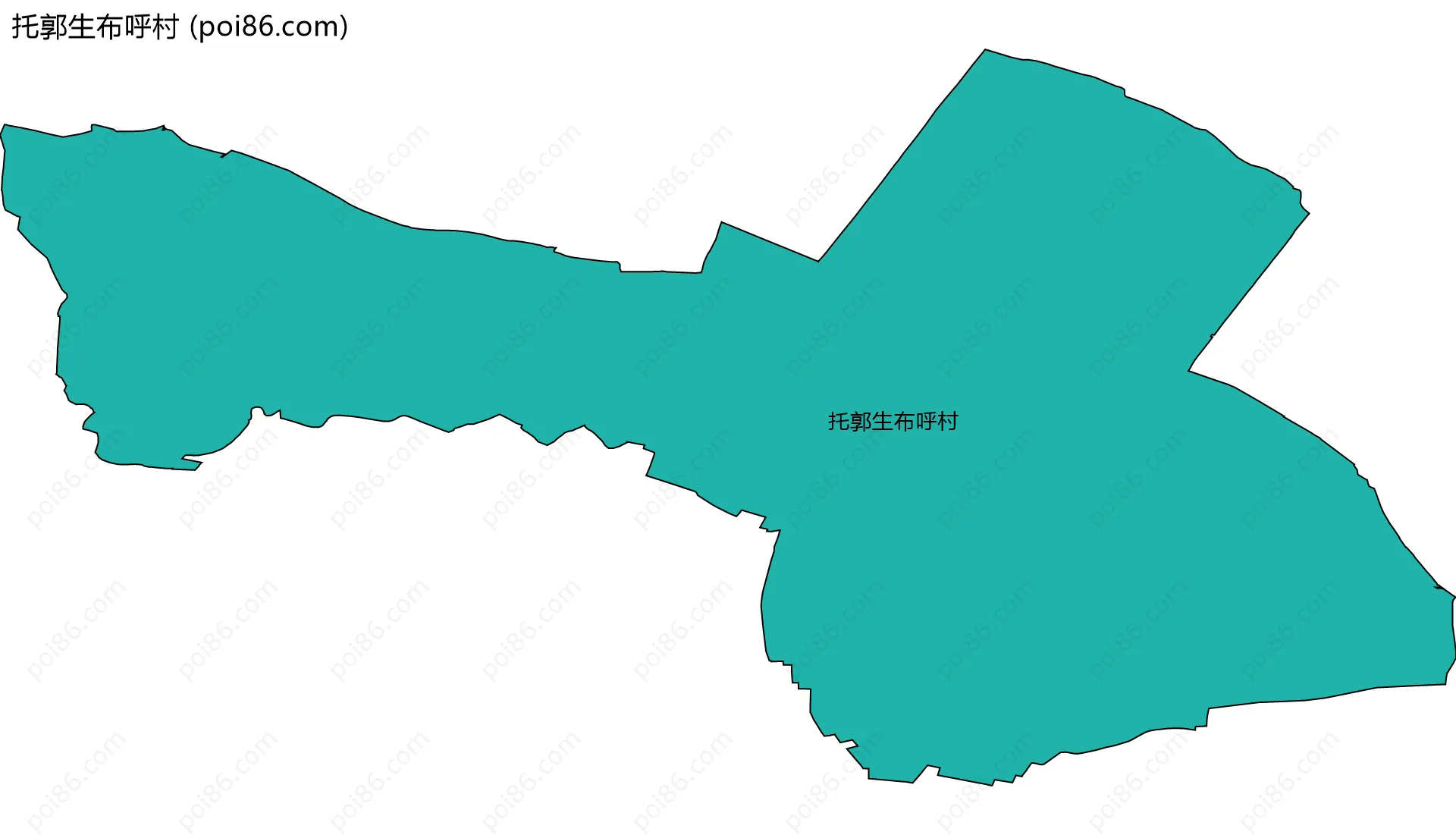 托郭生布呼村边界地图