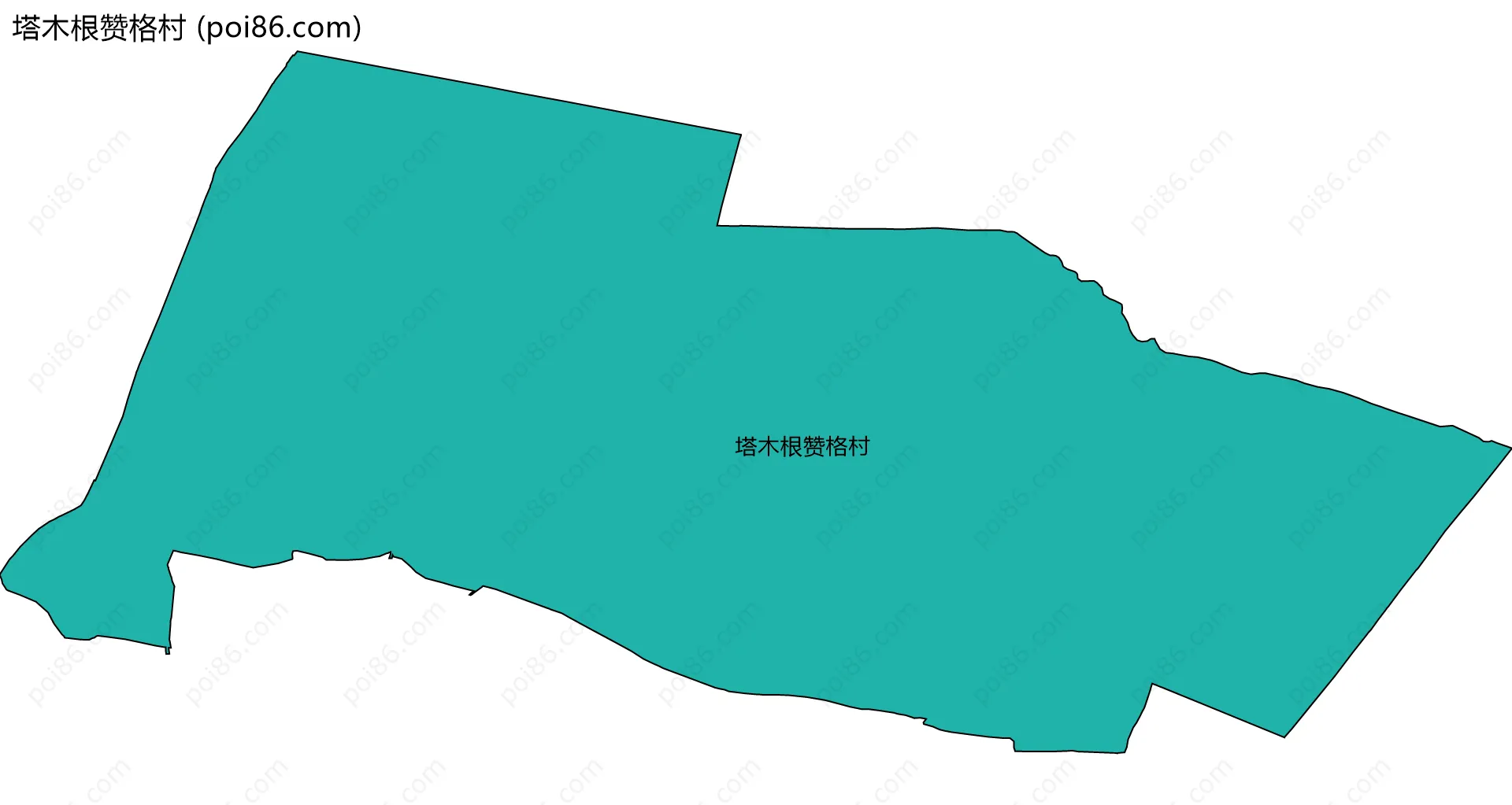 塔木根赞格村边界地图