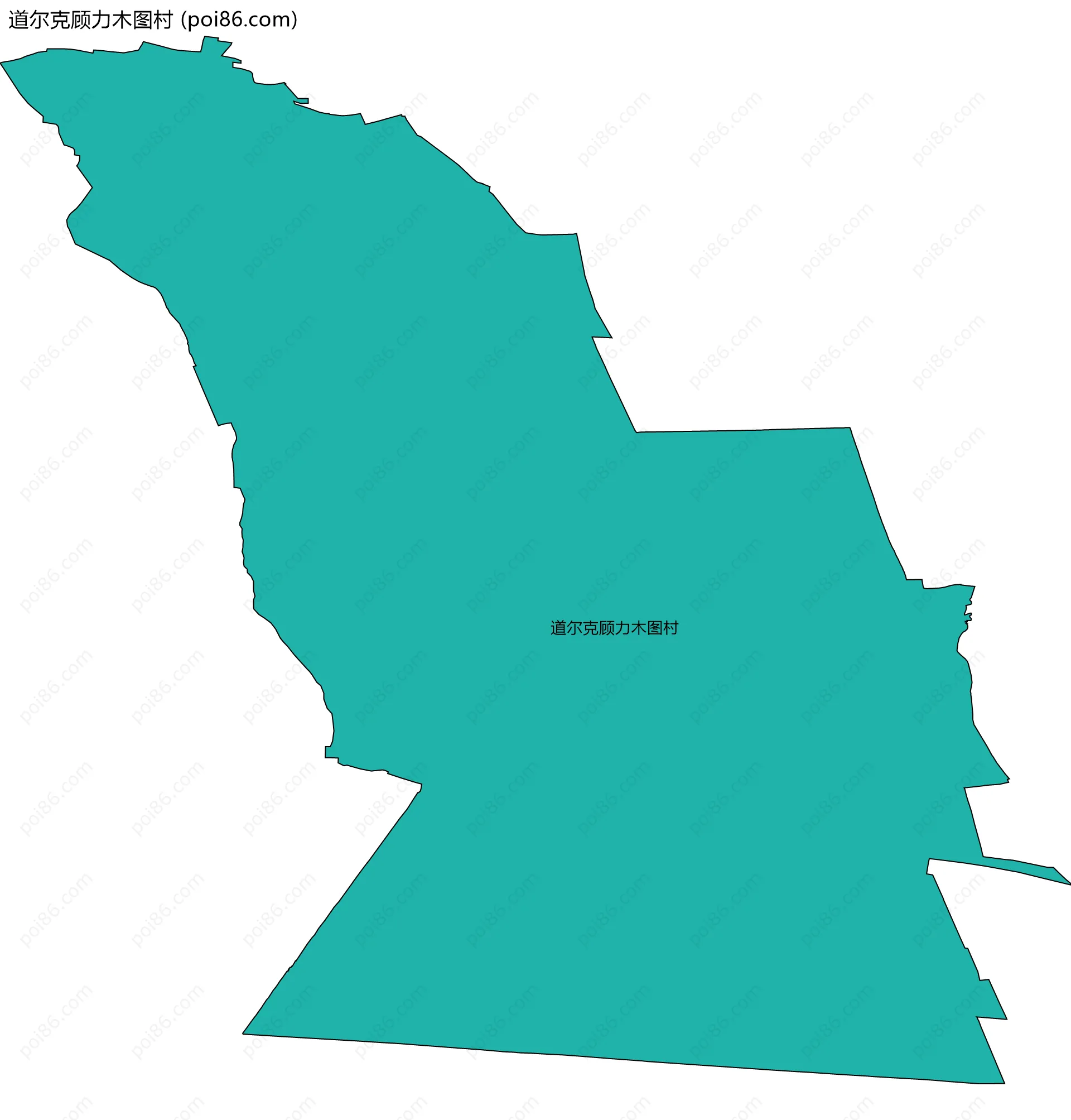 道尔克顾力木图村边界地图