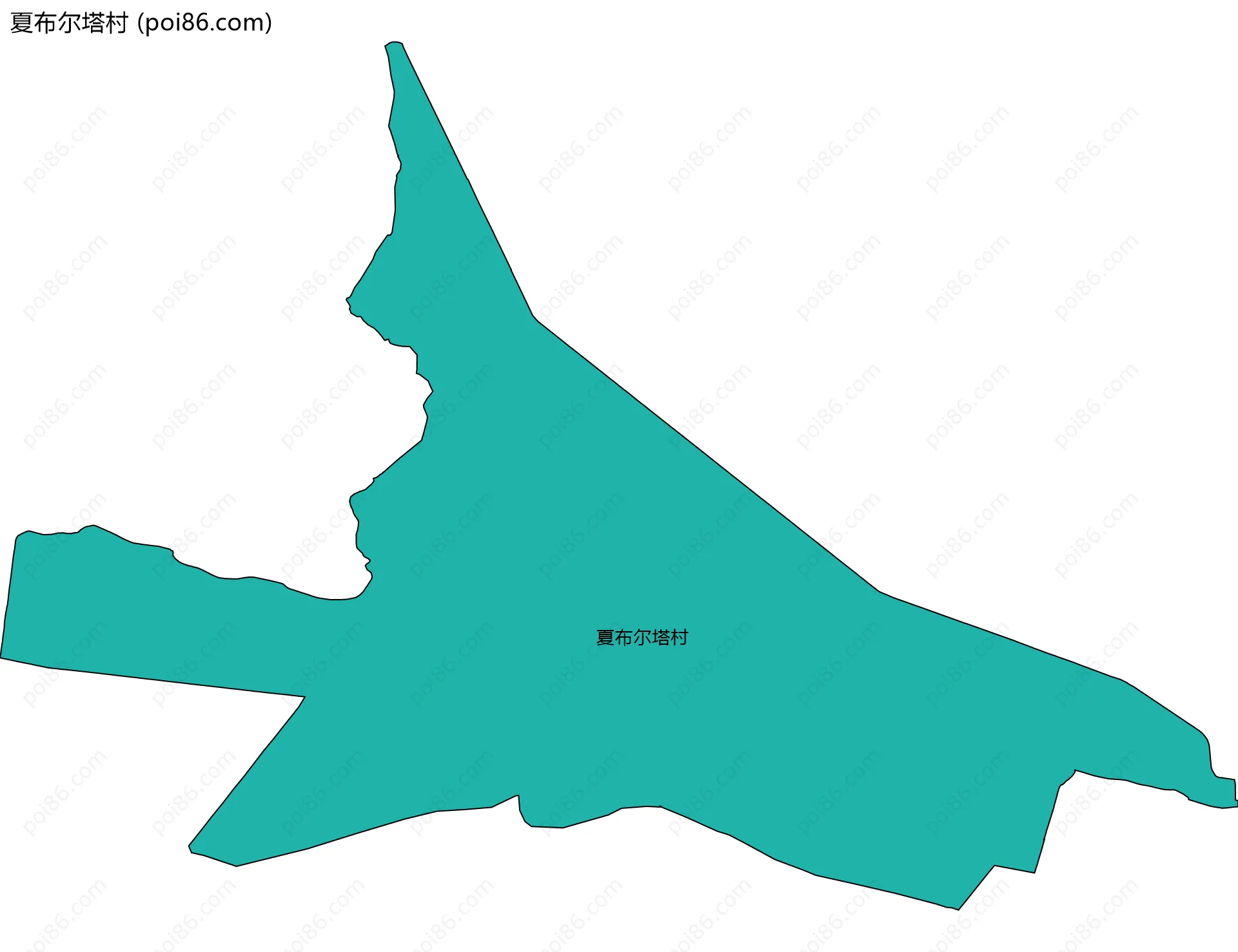 夏布尔塔村边界地图