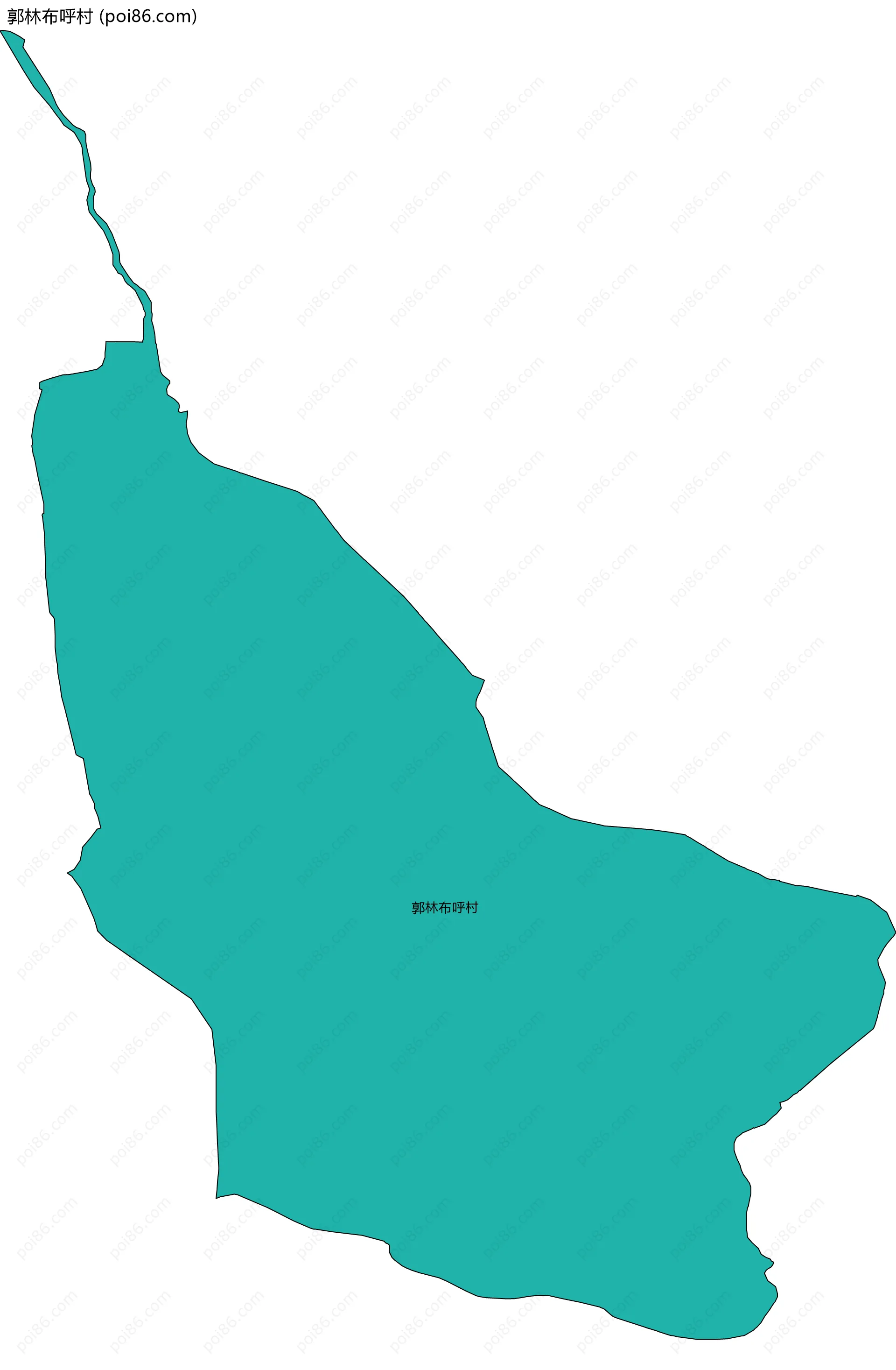 郭林布呼村边界地图