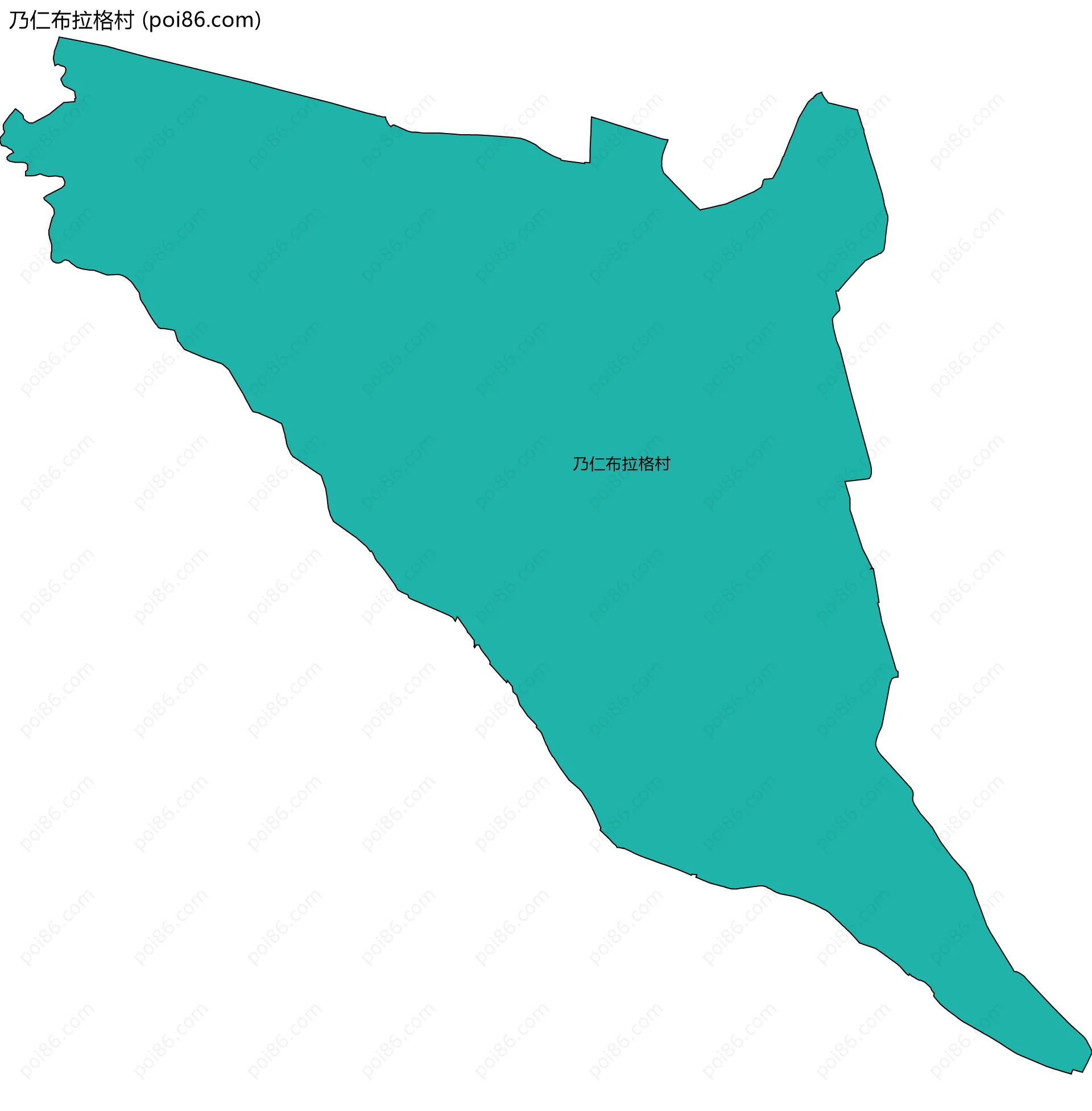 乃仁布拉格村边界地图