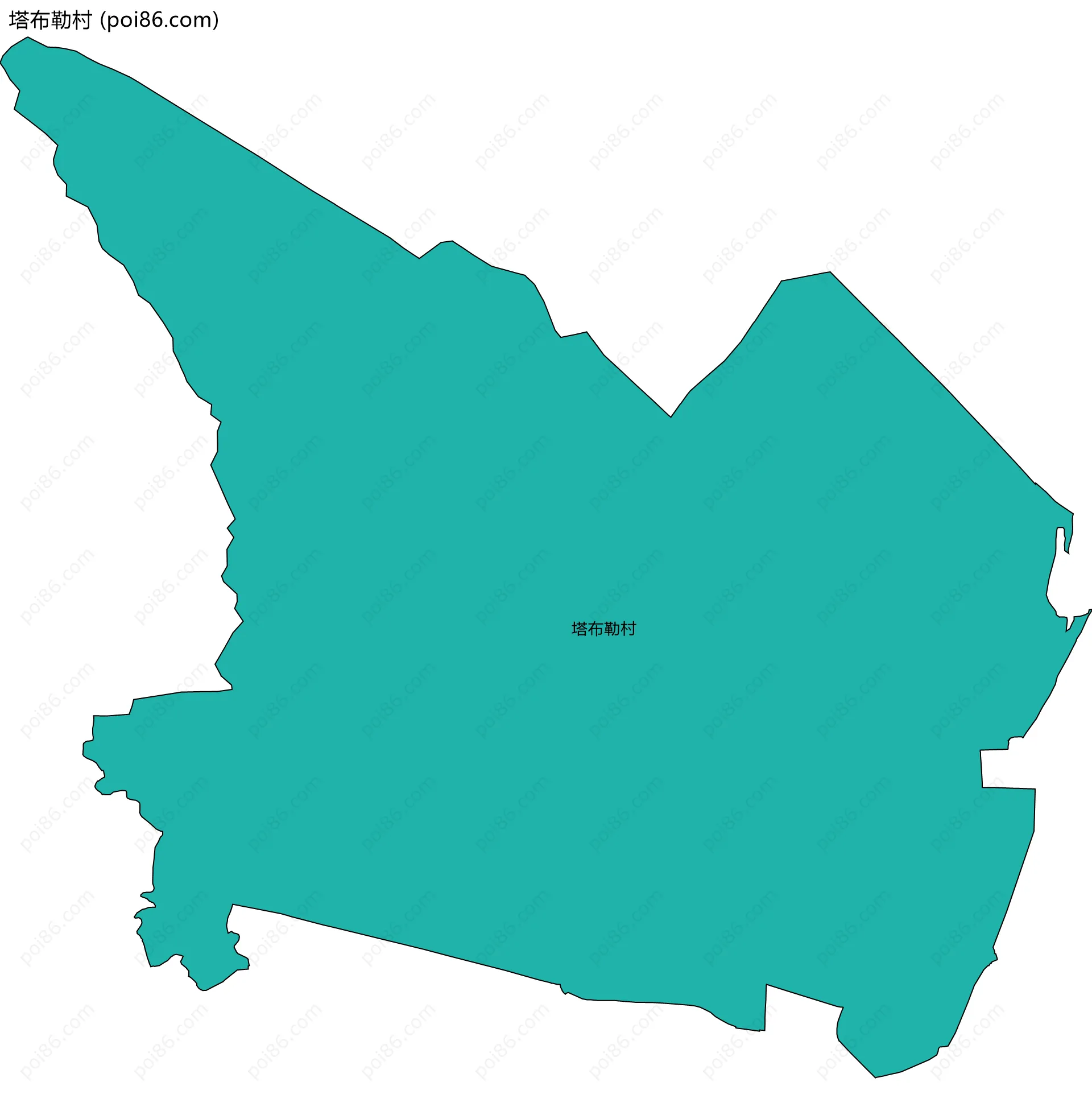 塔布勒村边界地图