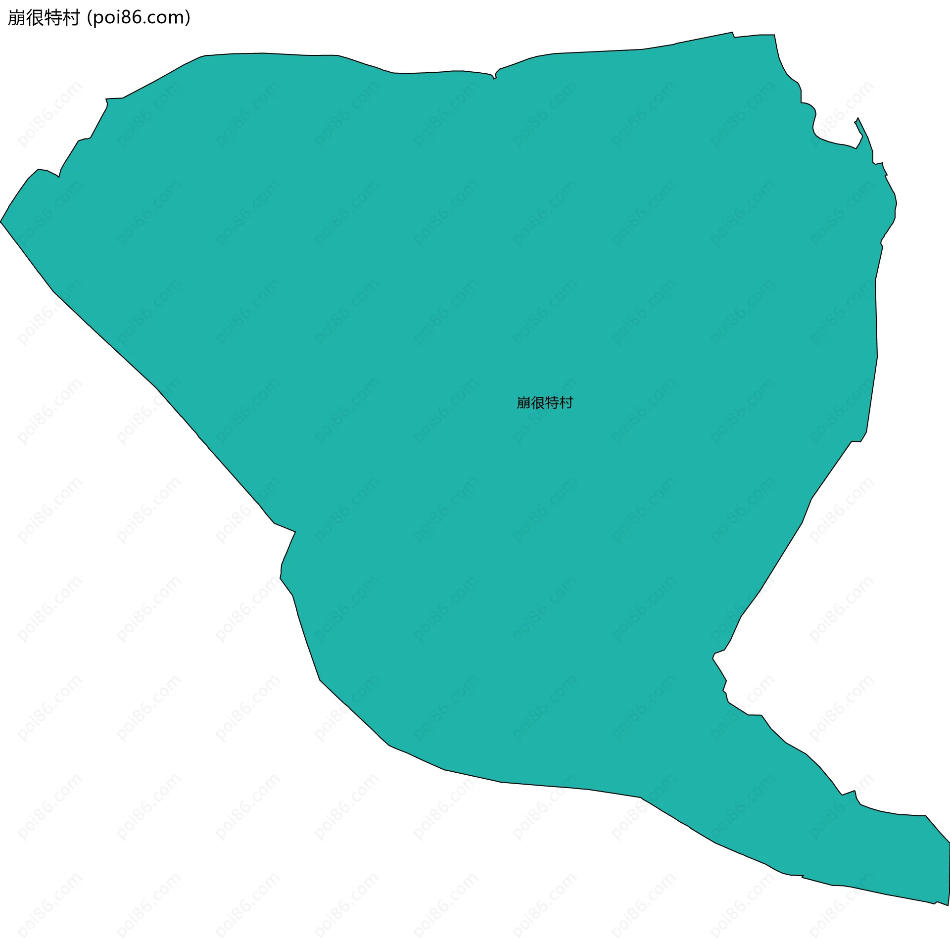 崩很特村边界地图