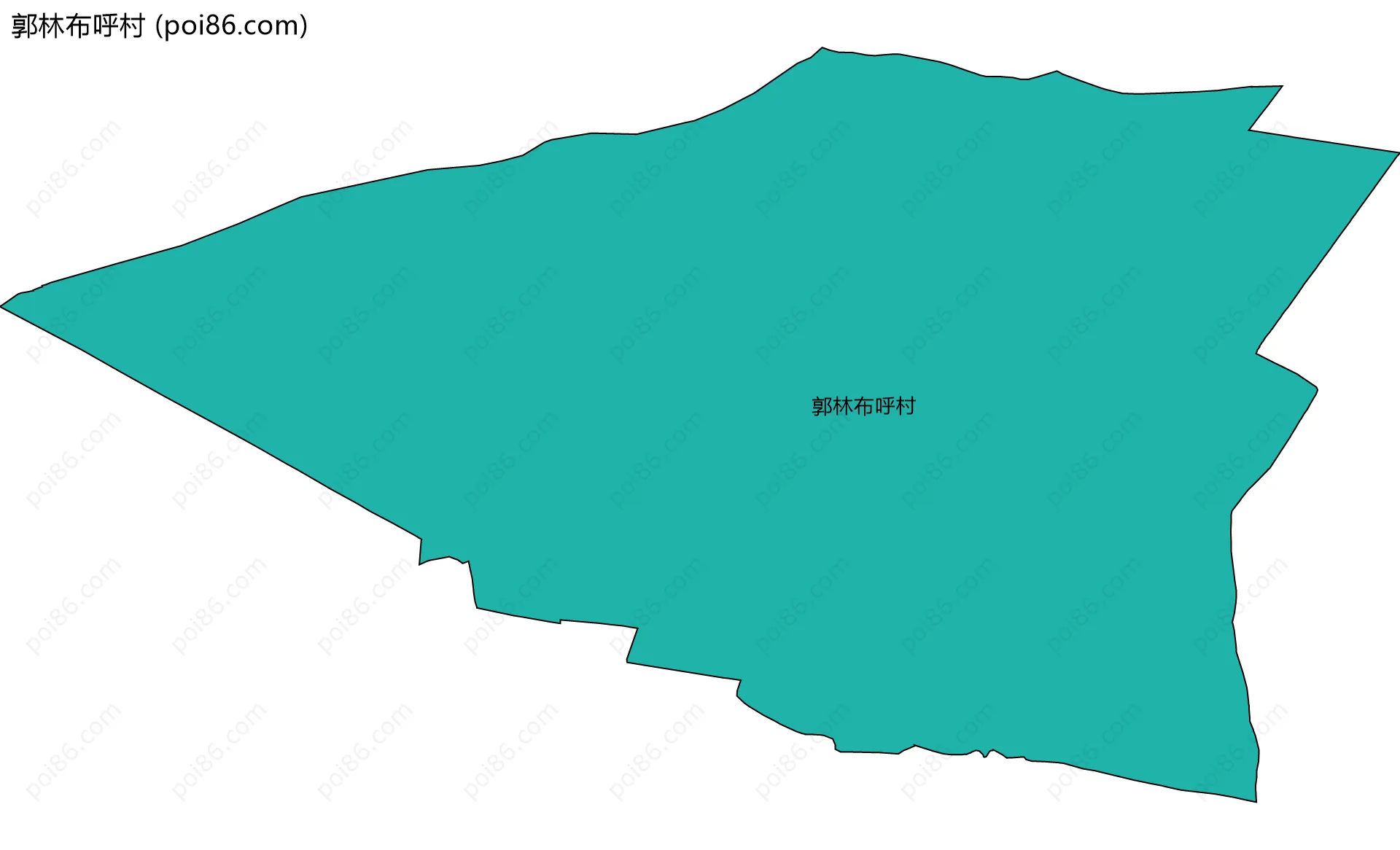 郭林布呼村边界地图