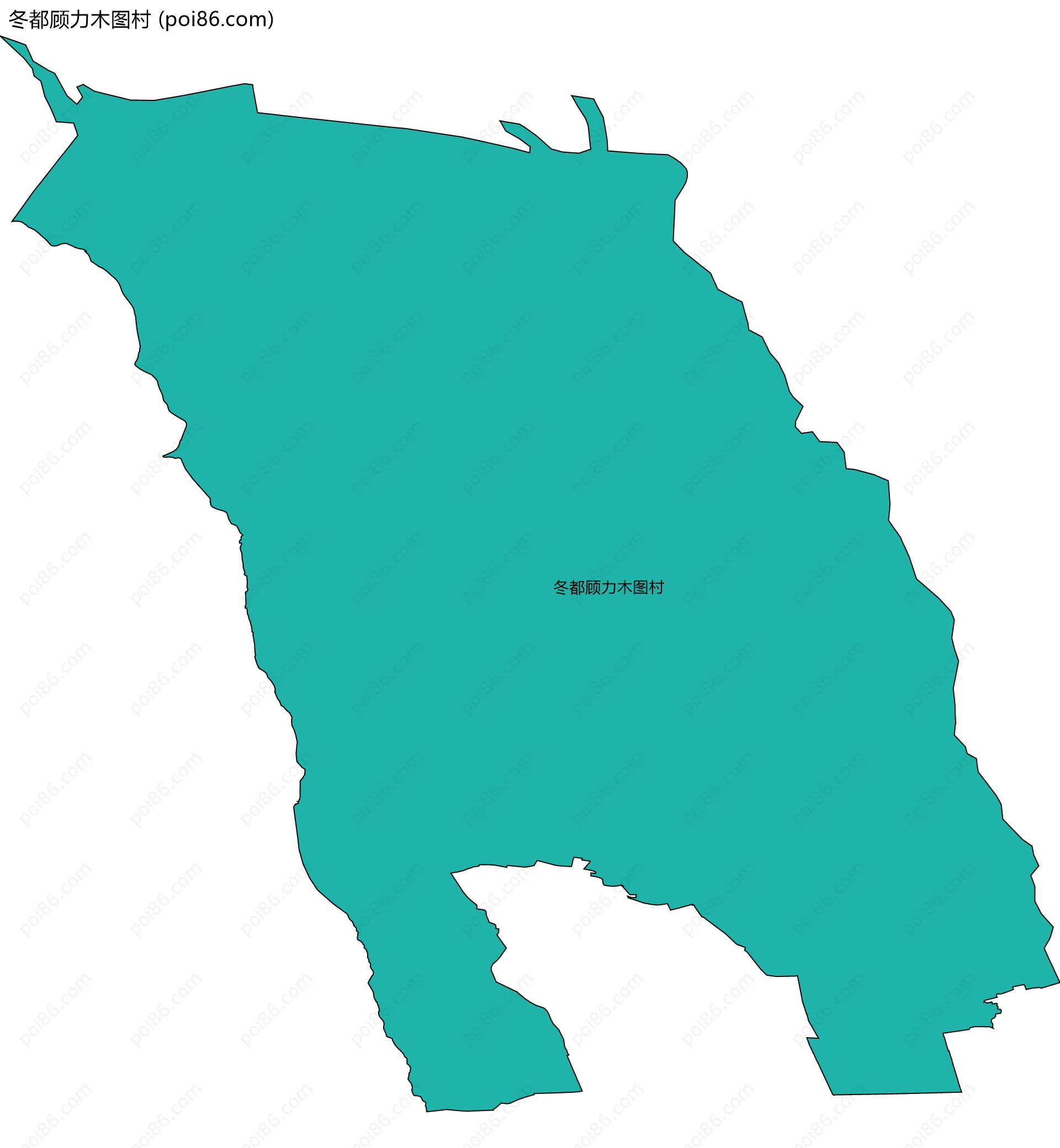 冬都顾力木图村边界地图