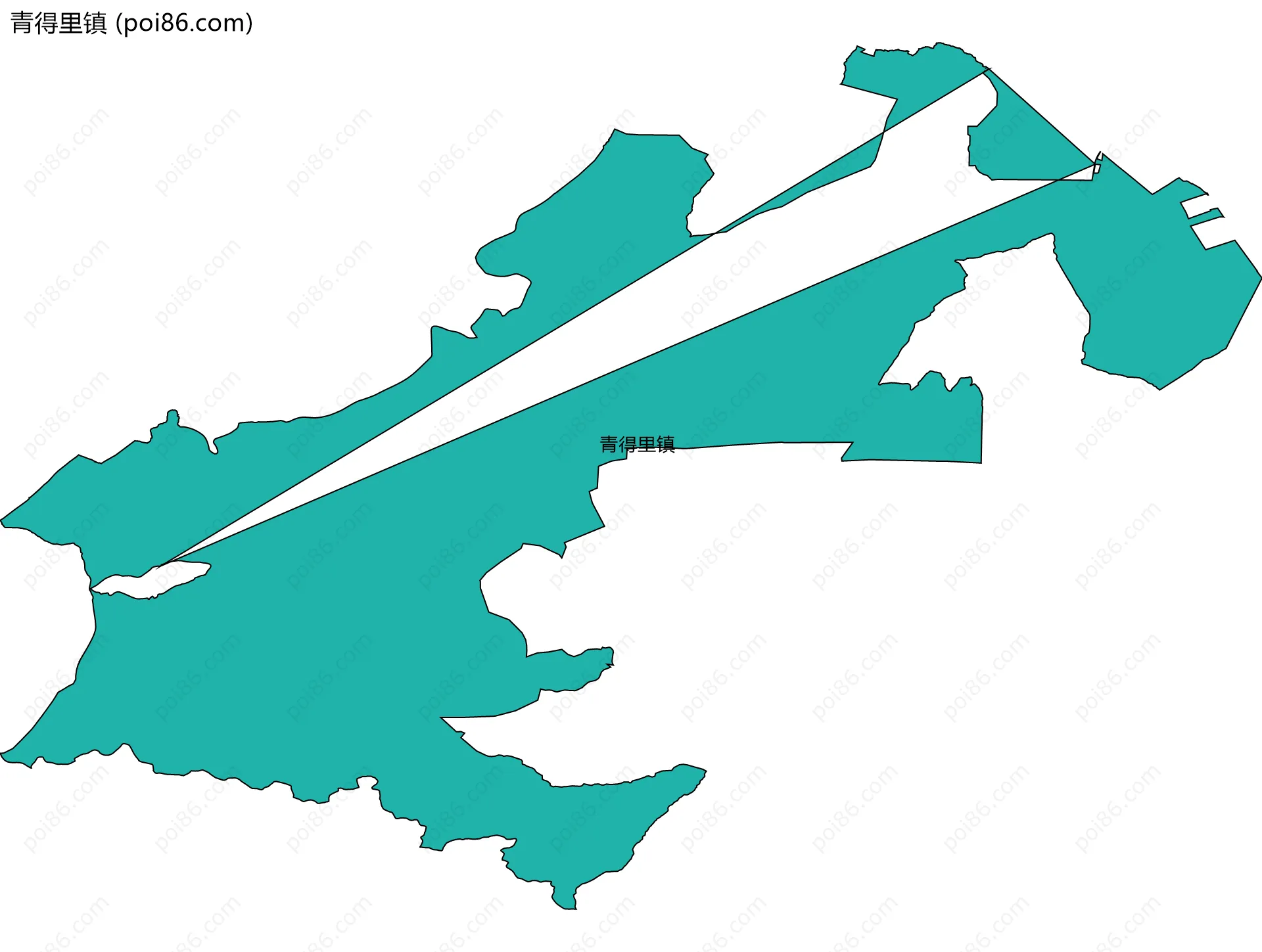 青得里镇边界地图