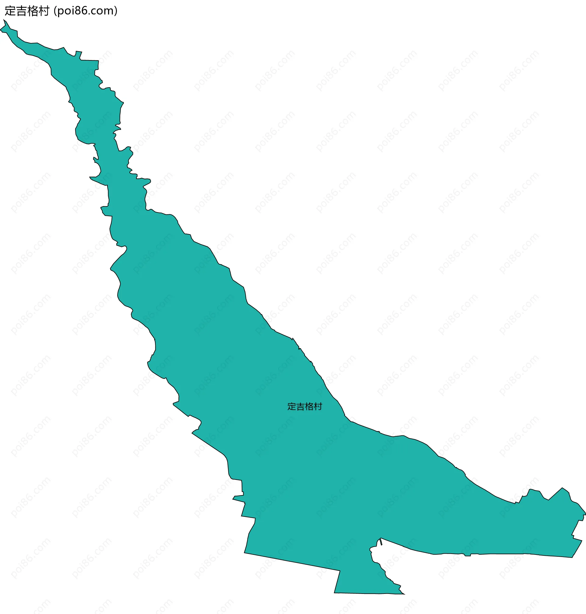 定吉格村边界地图