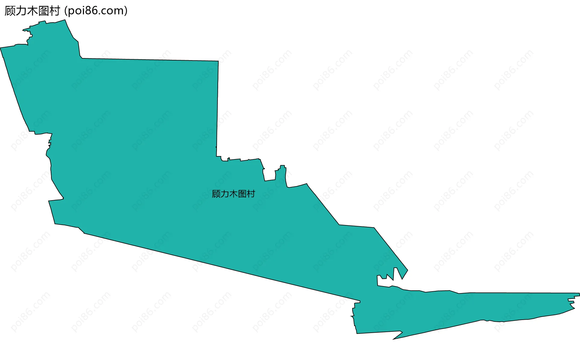 顾力木图村边界地图