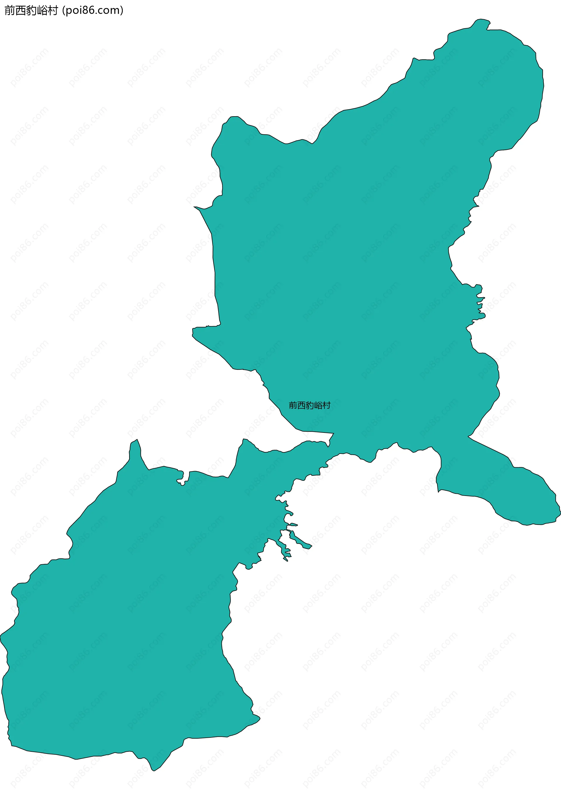 前西豹峪村边界地图