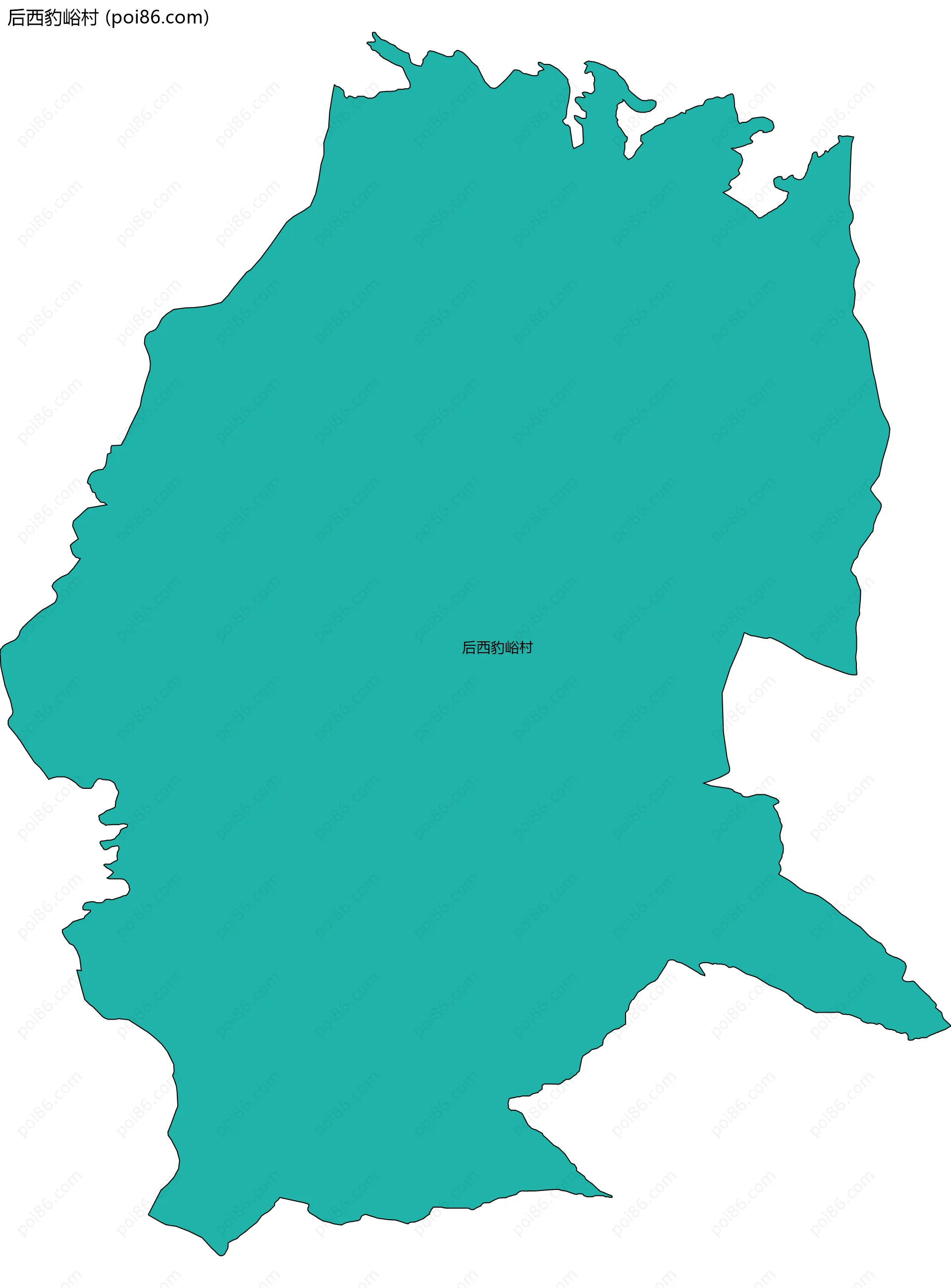 后西豹峪村边界地图