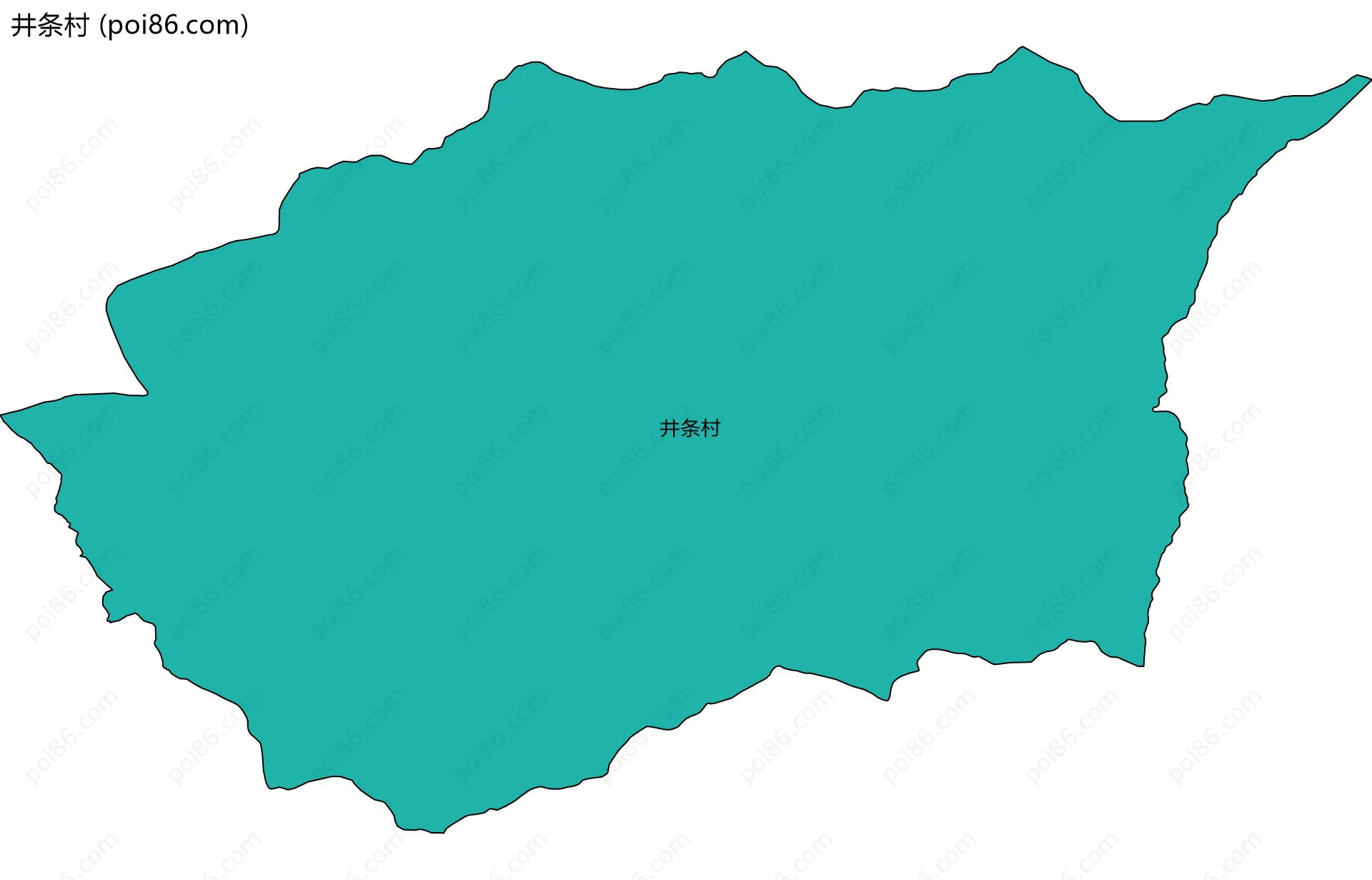 井条村边界地图