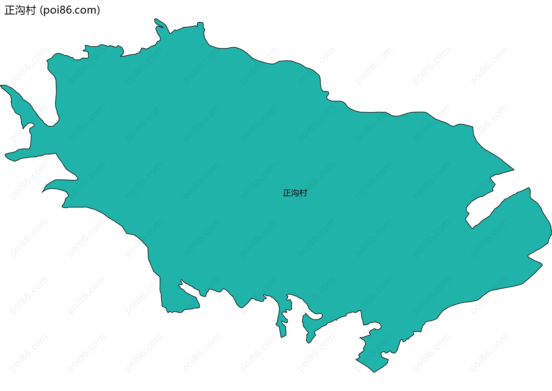 正沟村边界地图
