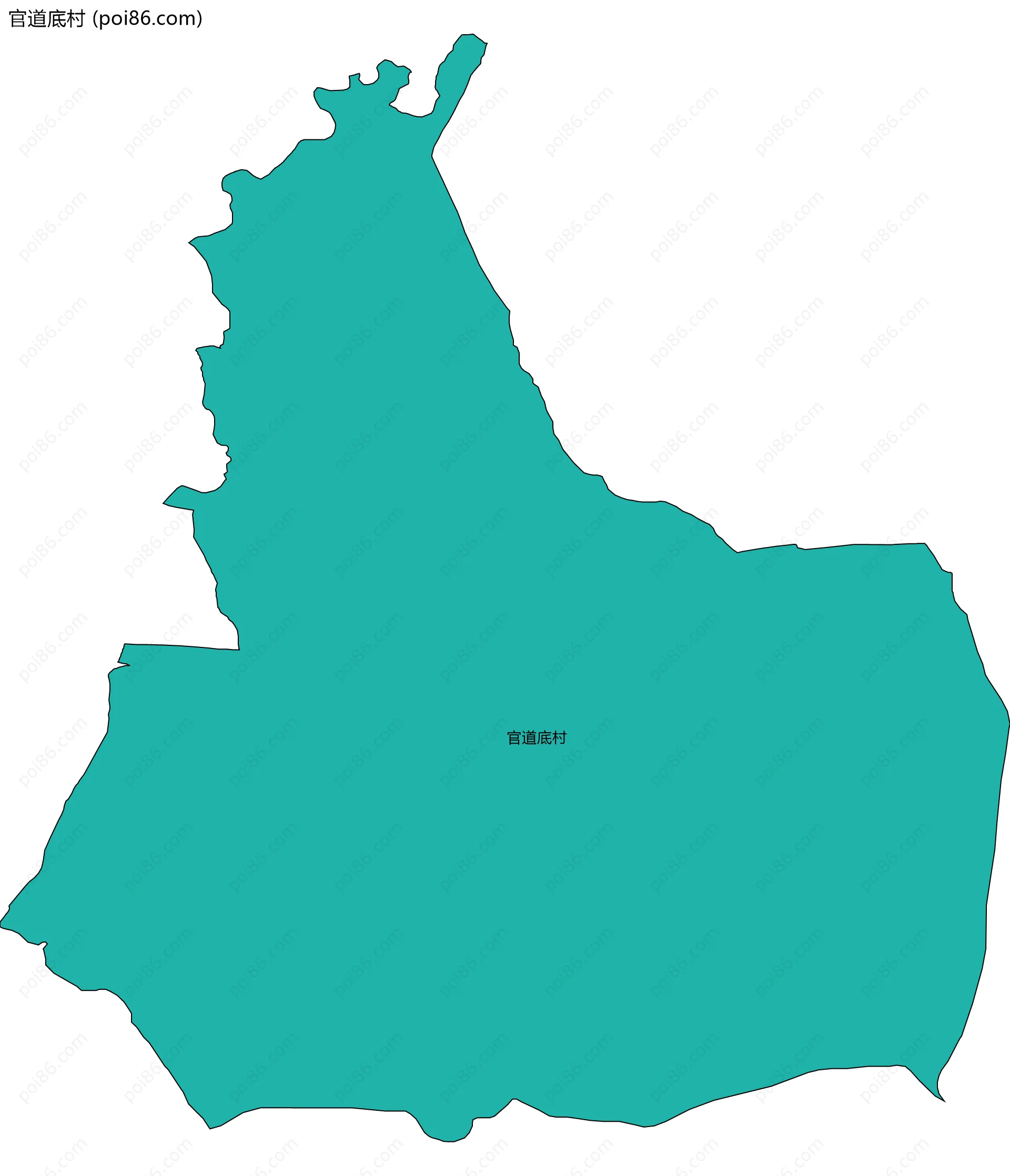 官道底村边界地图