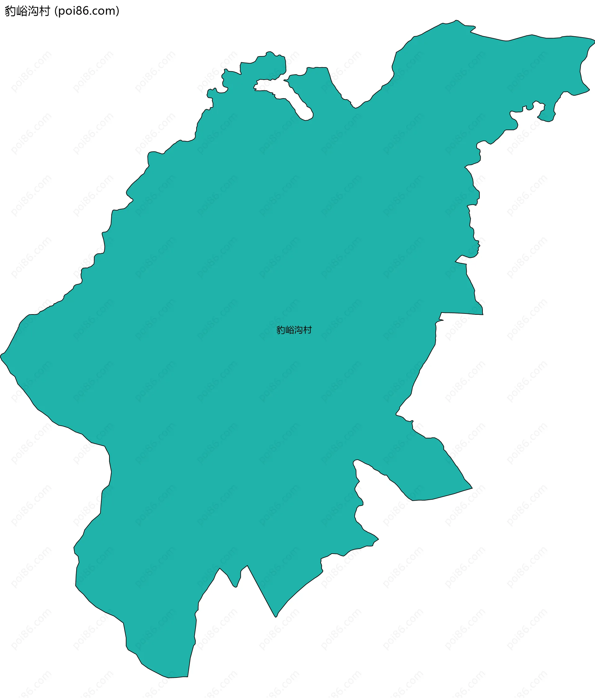 豹峪沟村边界地图