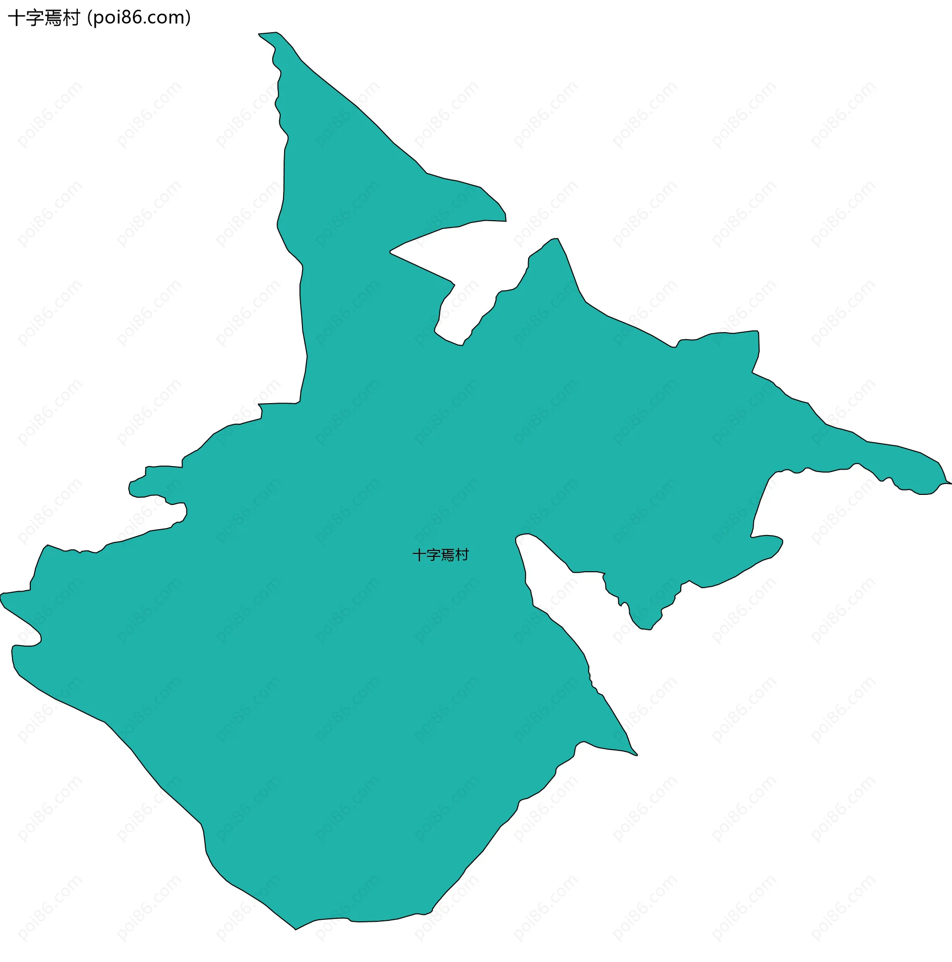 十字焉村边界地图