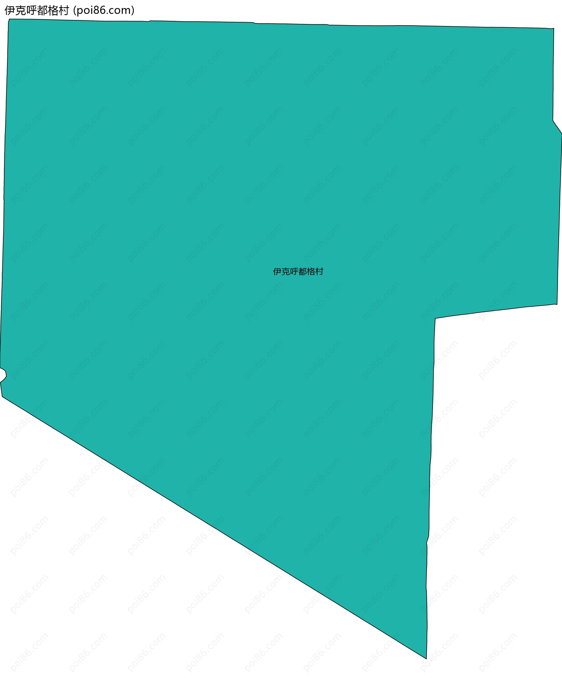 伊克呼都格村边界地图