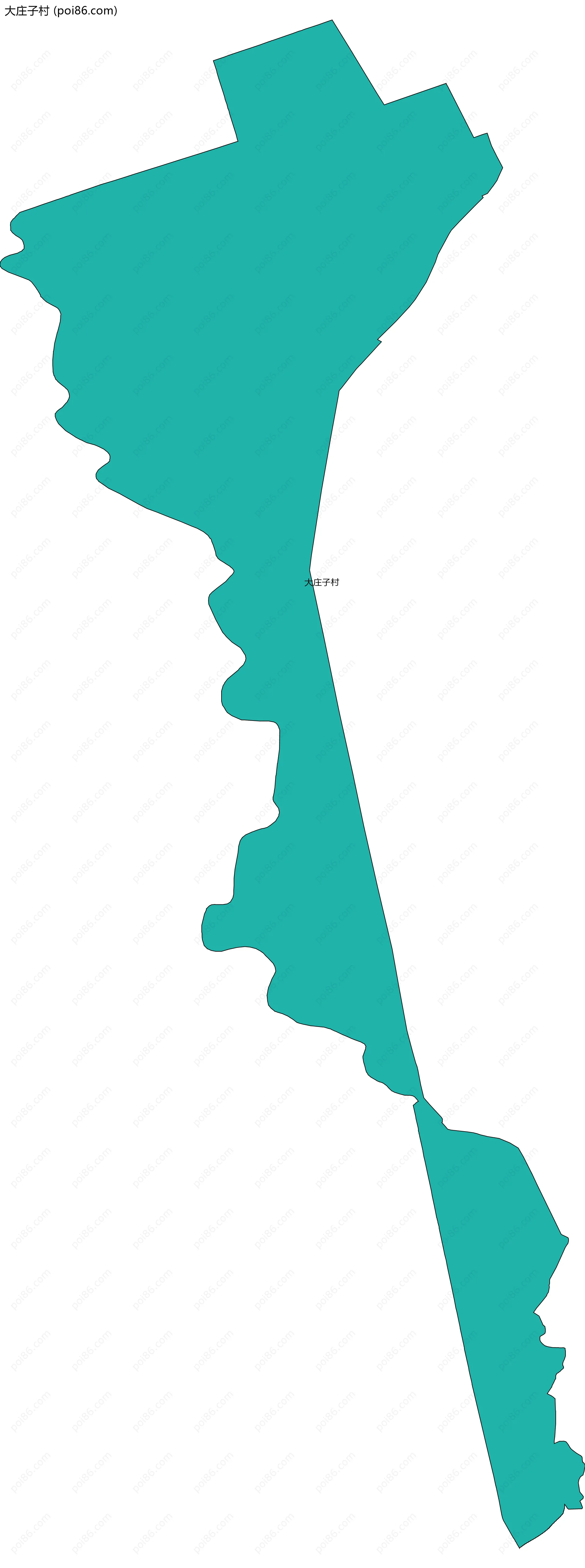 大庄子村边界地图