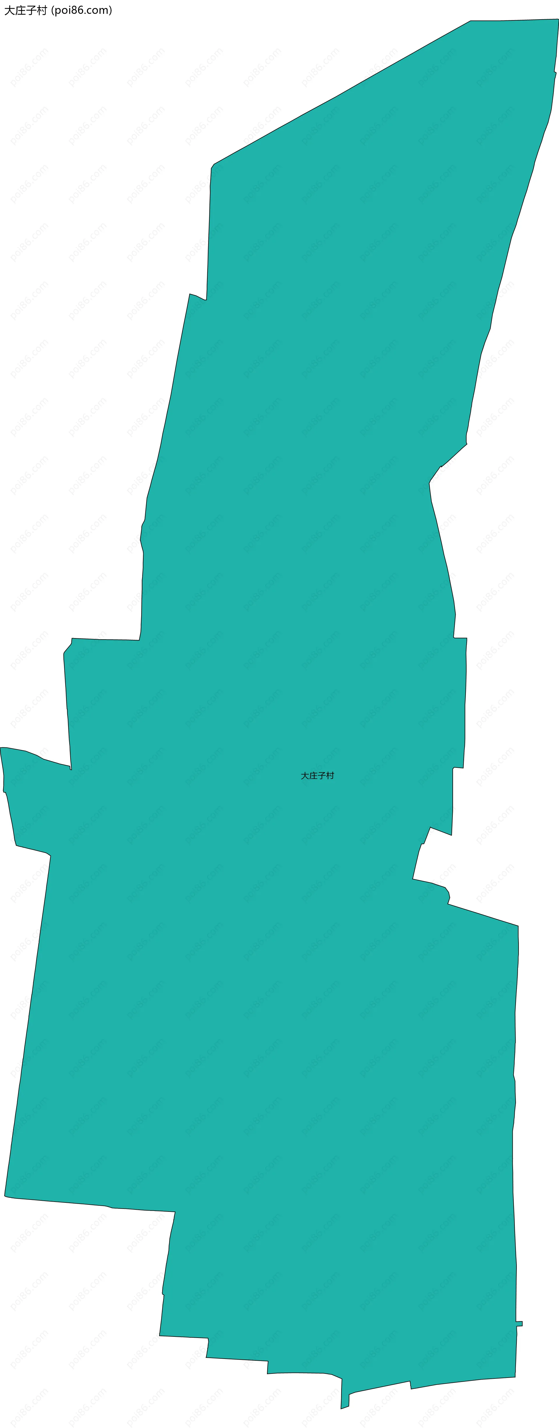 大庄子村边界地图