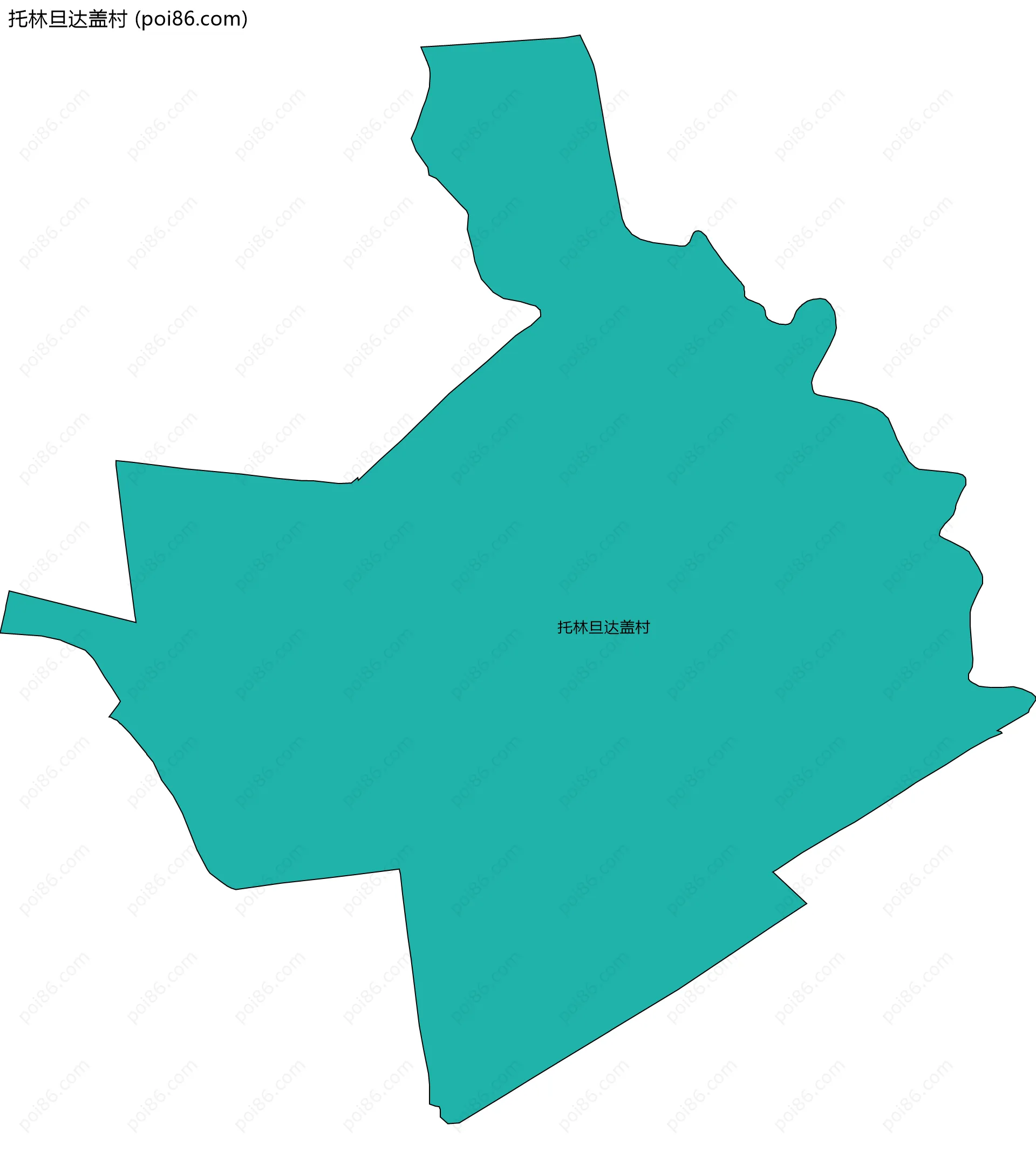 托林旦达盖村边界地图