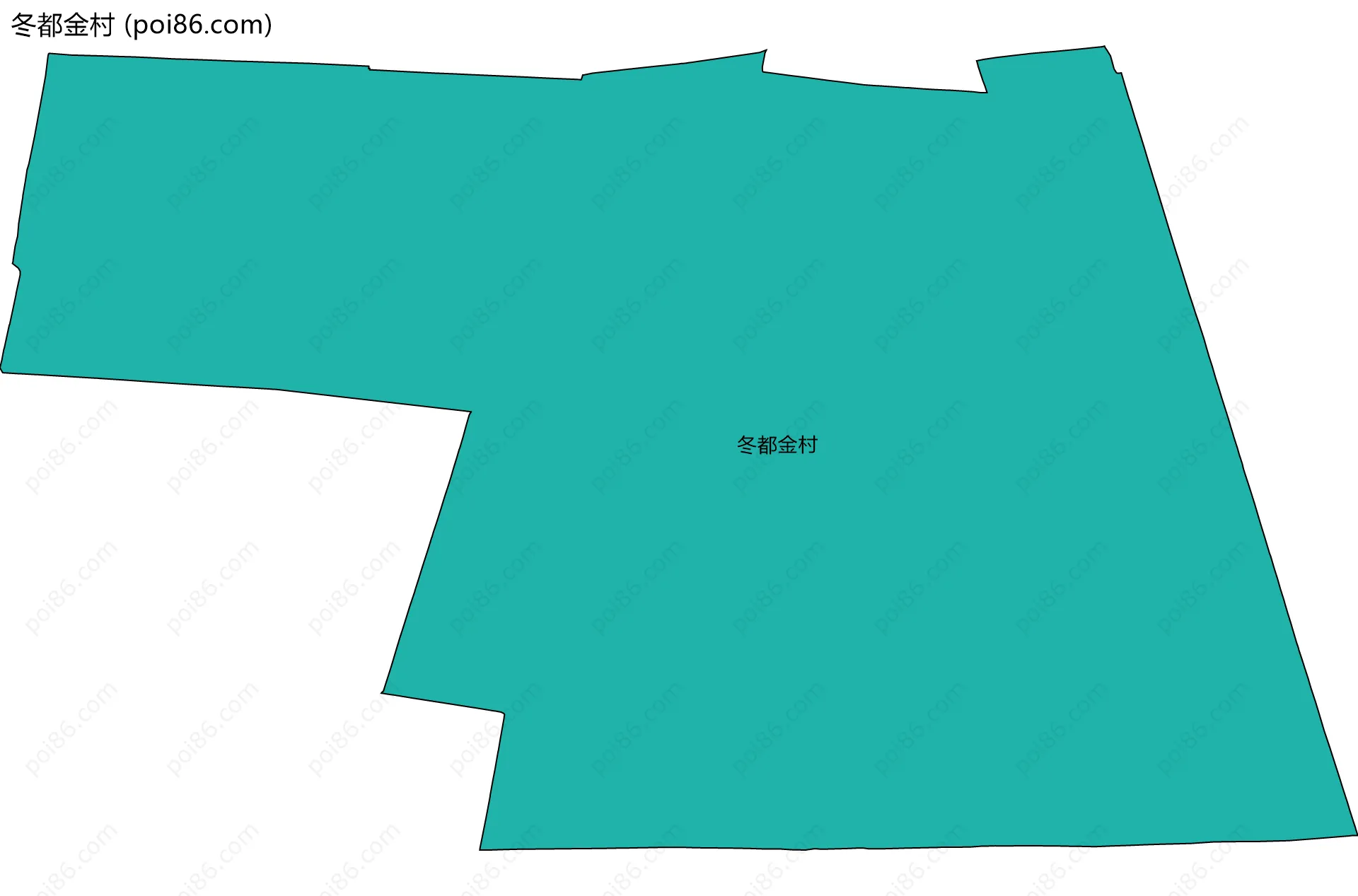 冬都金村边界地图