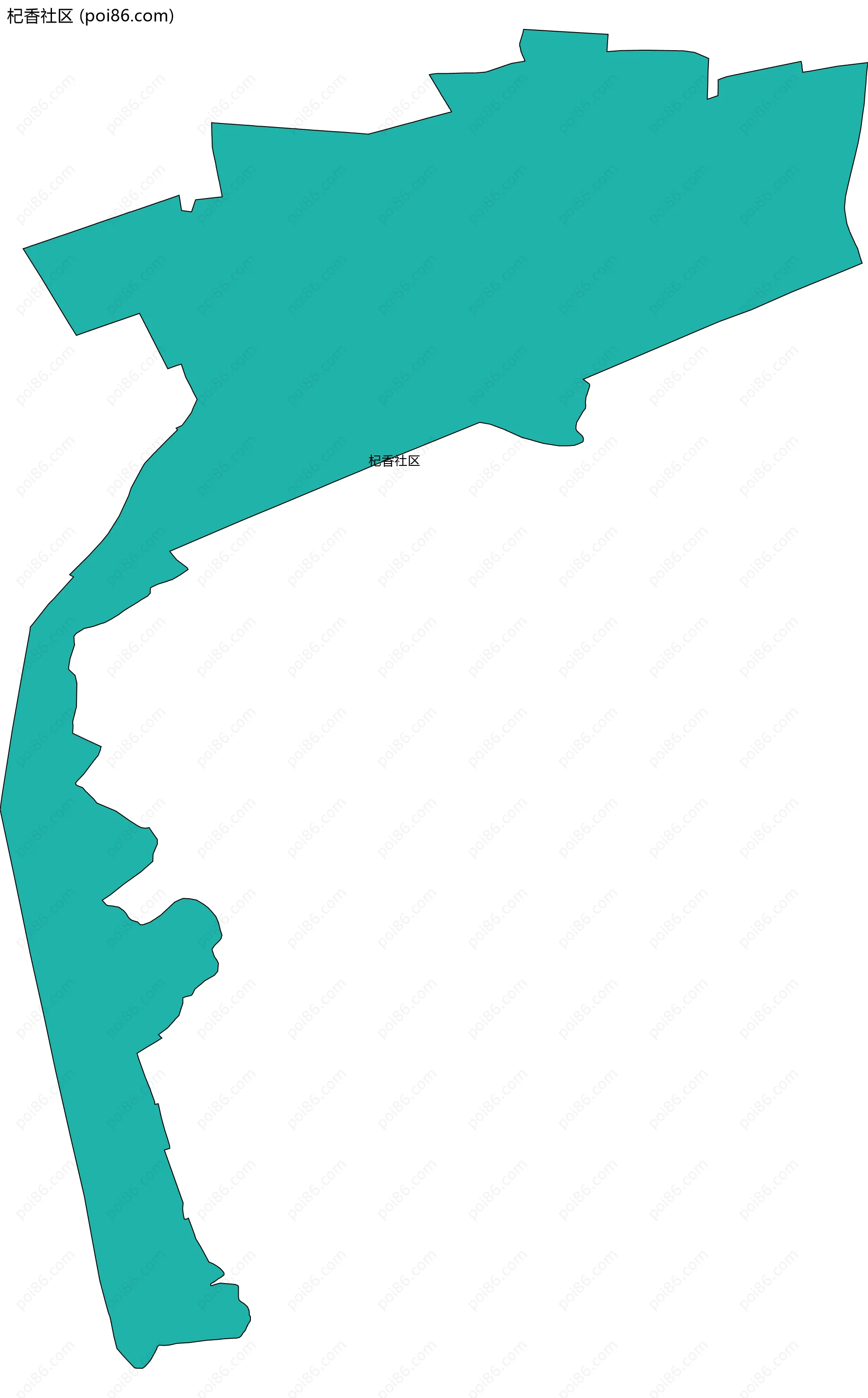 杞香社区边界地图