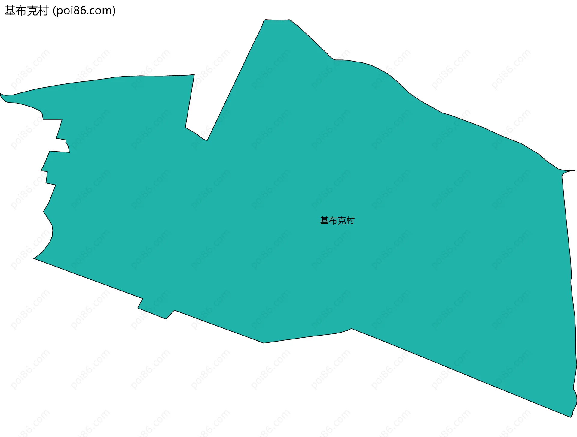基布克村边界地图