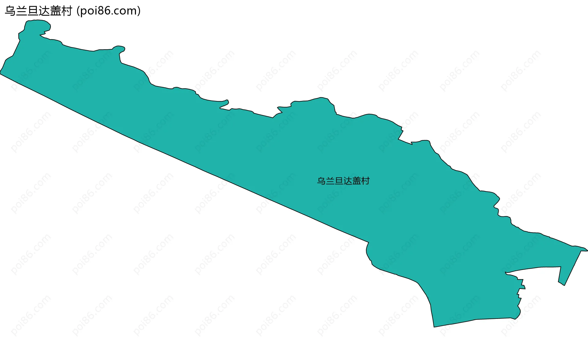 乌兰旦达盖村边界地图