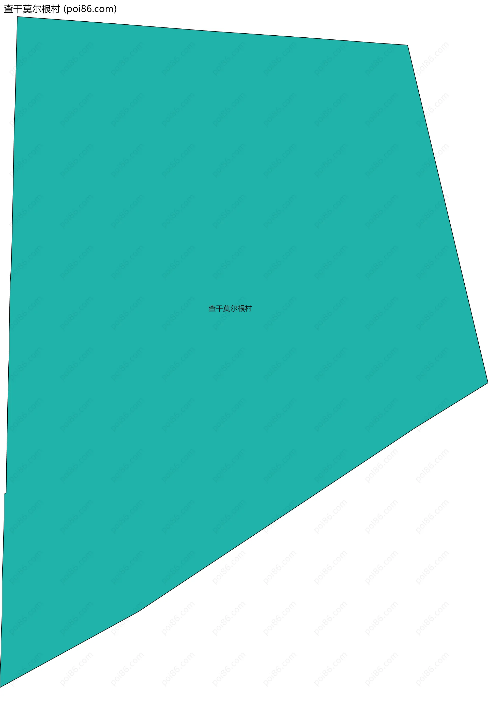 查干莫尔根村边界地图