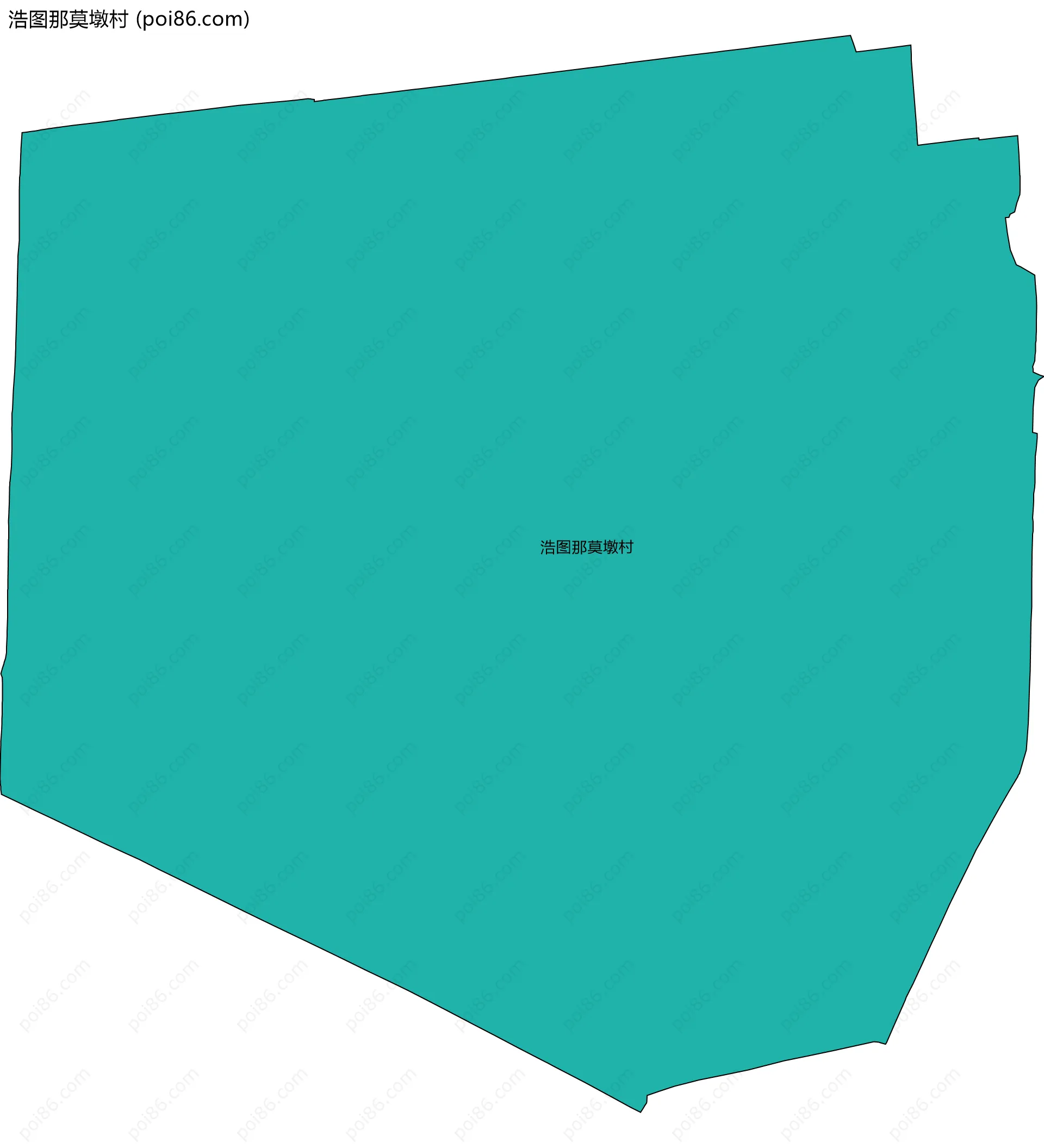 浩图那莫墩村边界地图