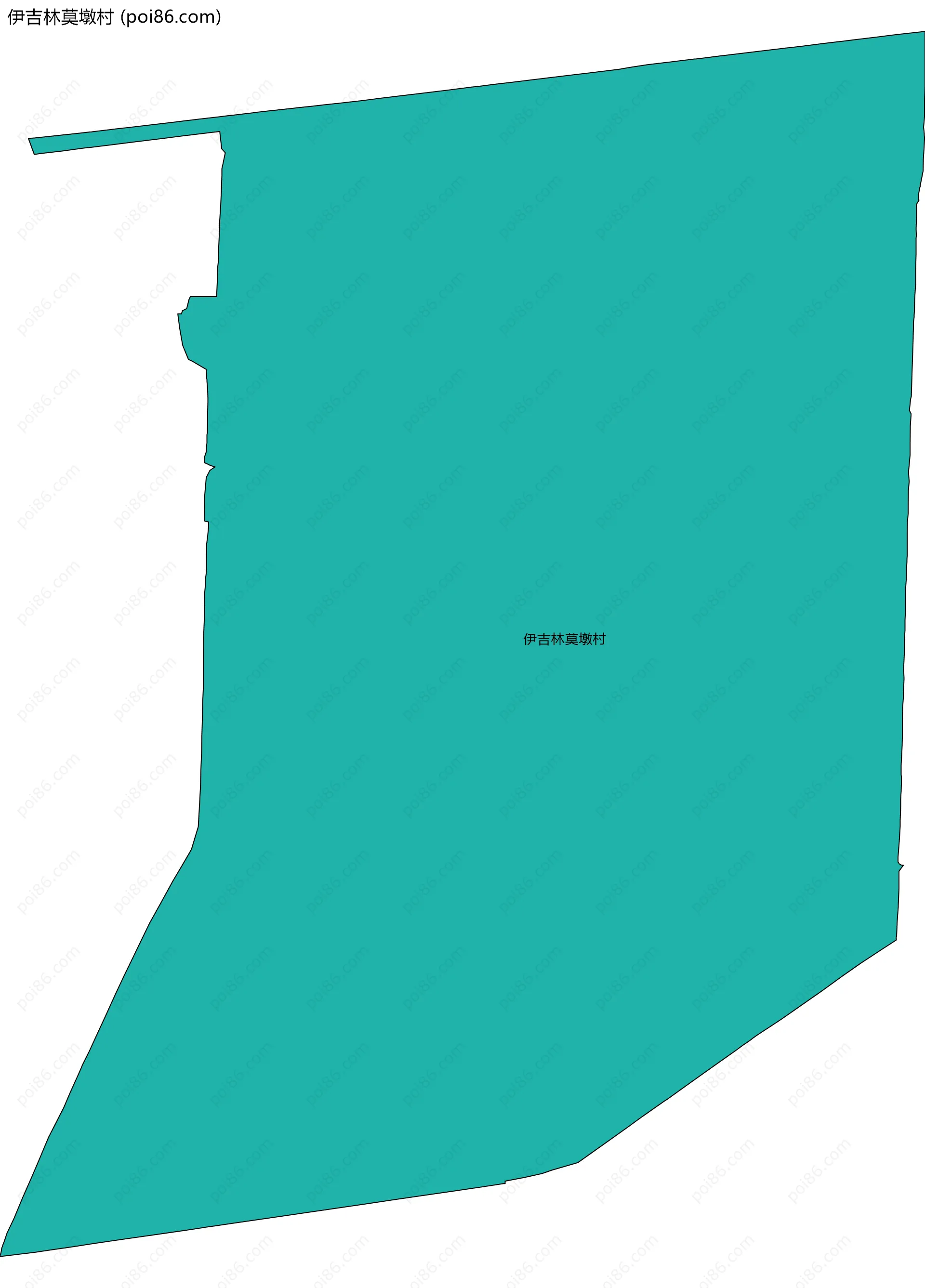 伊吉林莫墩村边界地图