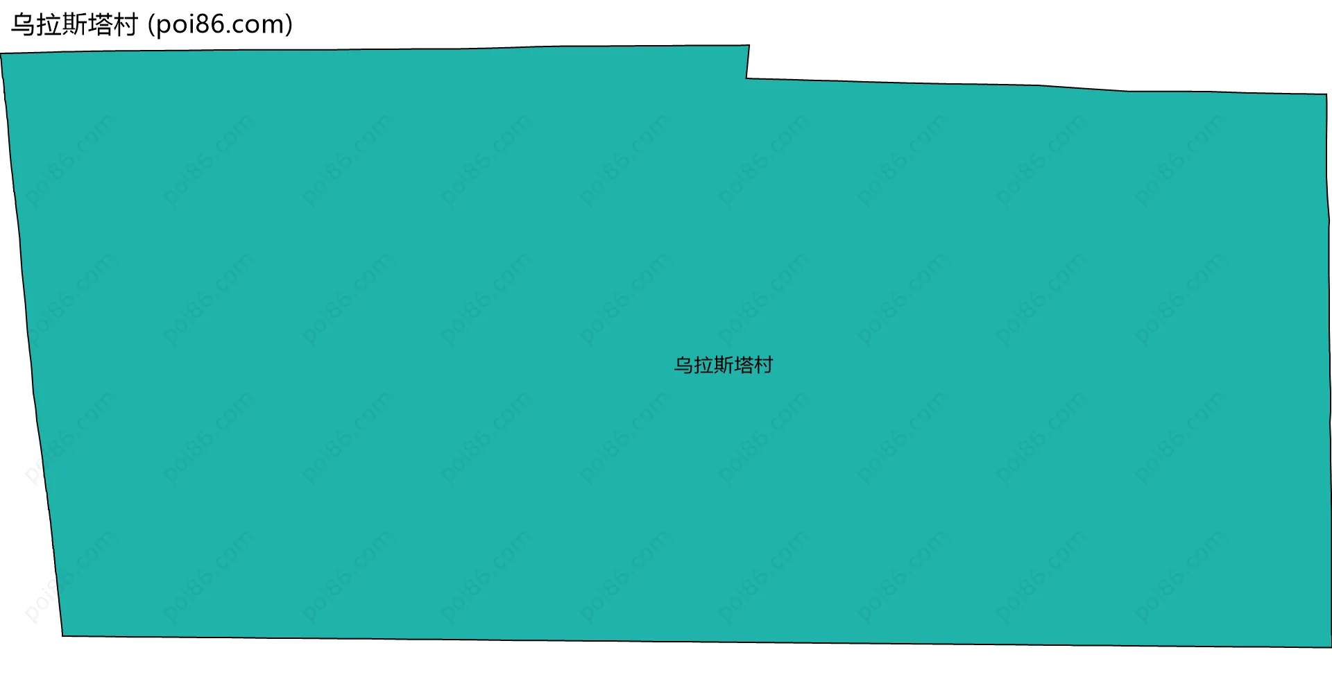 乌拉斯塔村边界地图