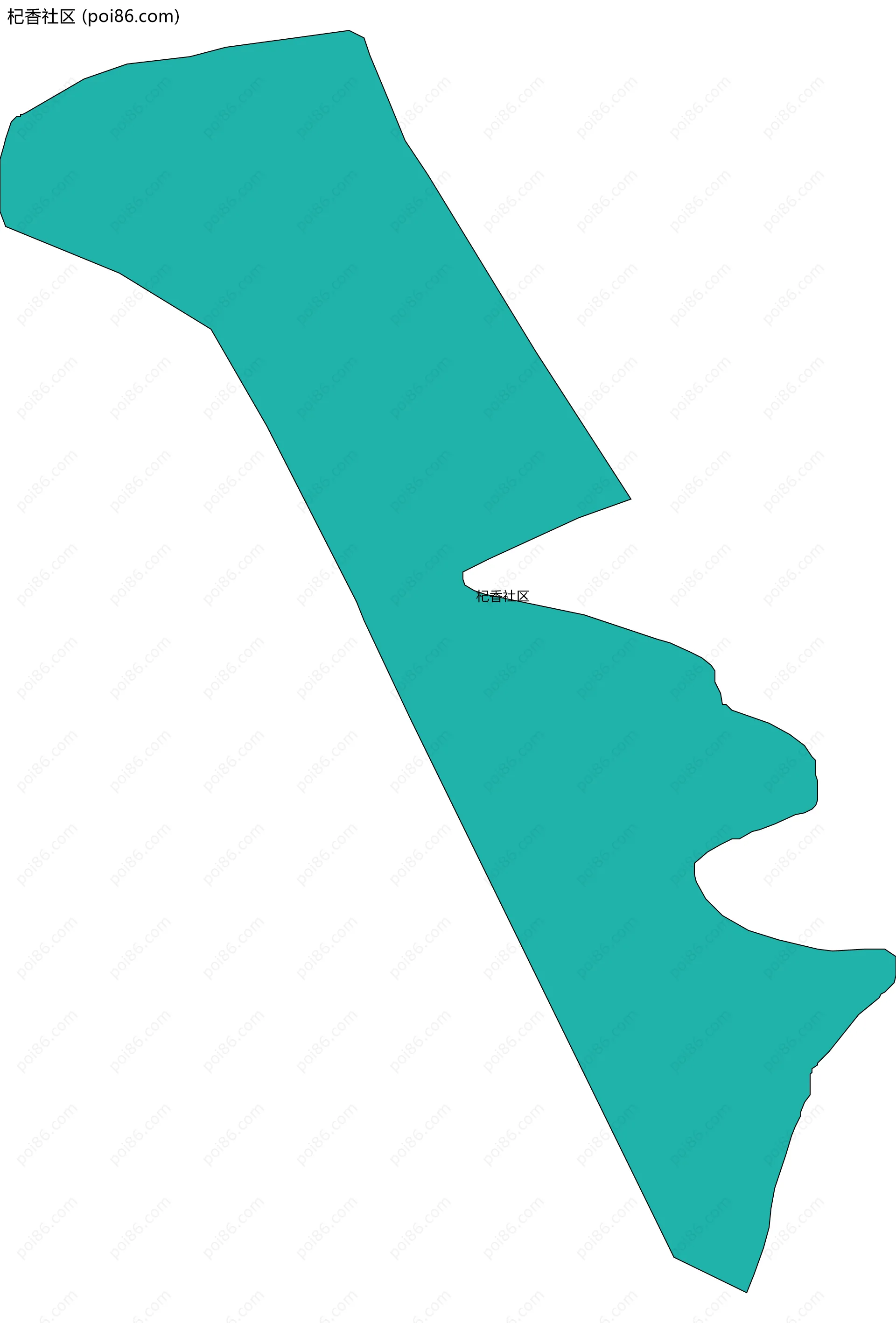 杞香社区边界地图