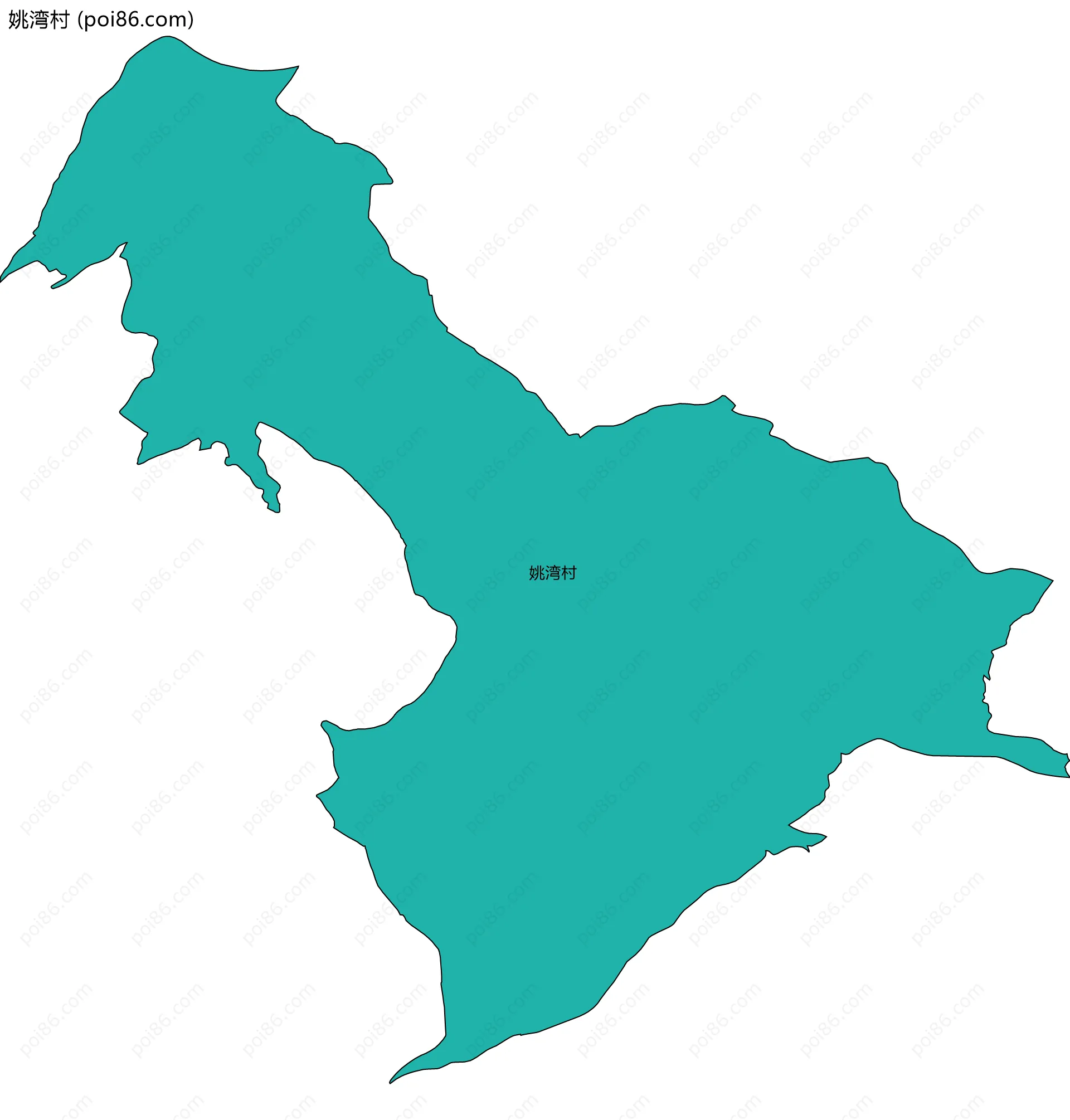 姚湾村边界地图