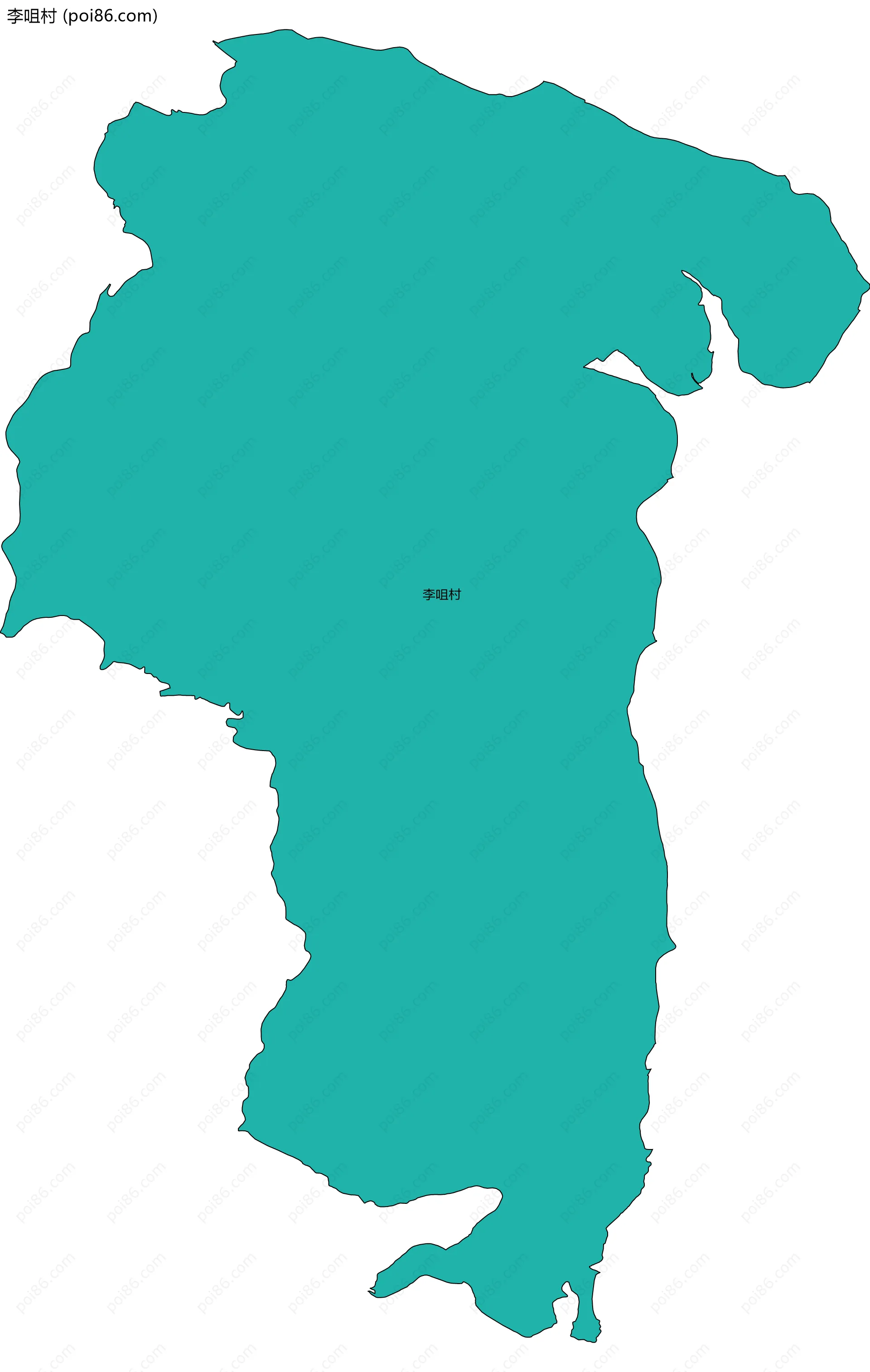 李咀村边界地图