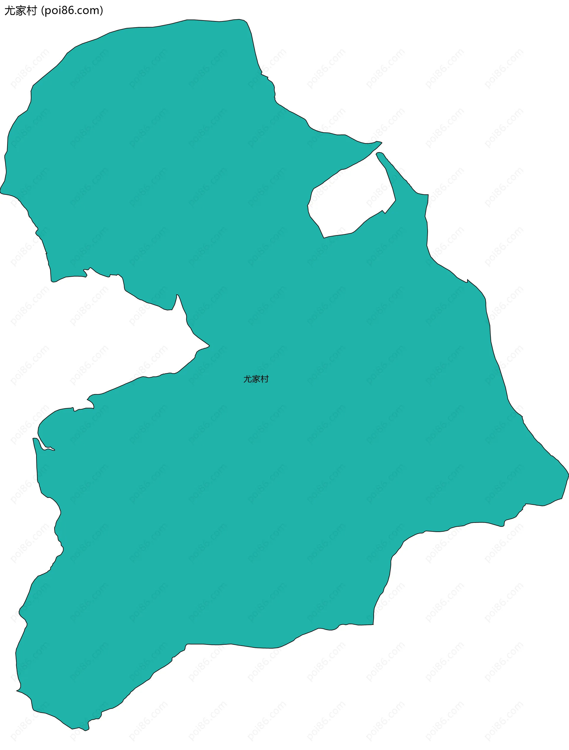 尤家村边界地图