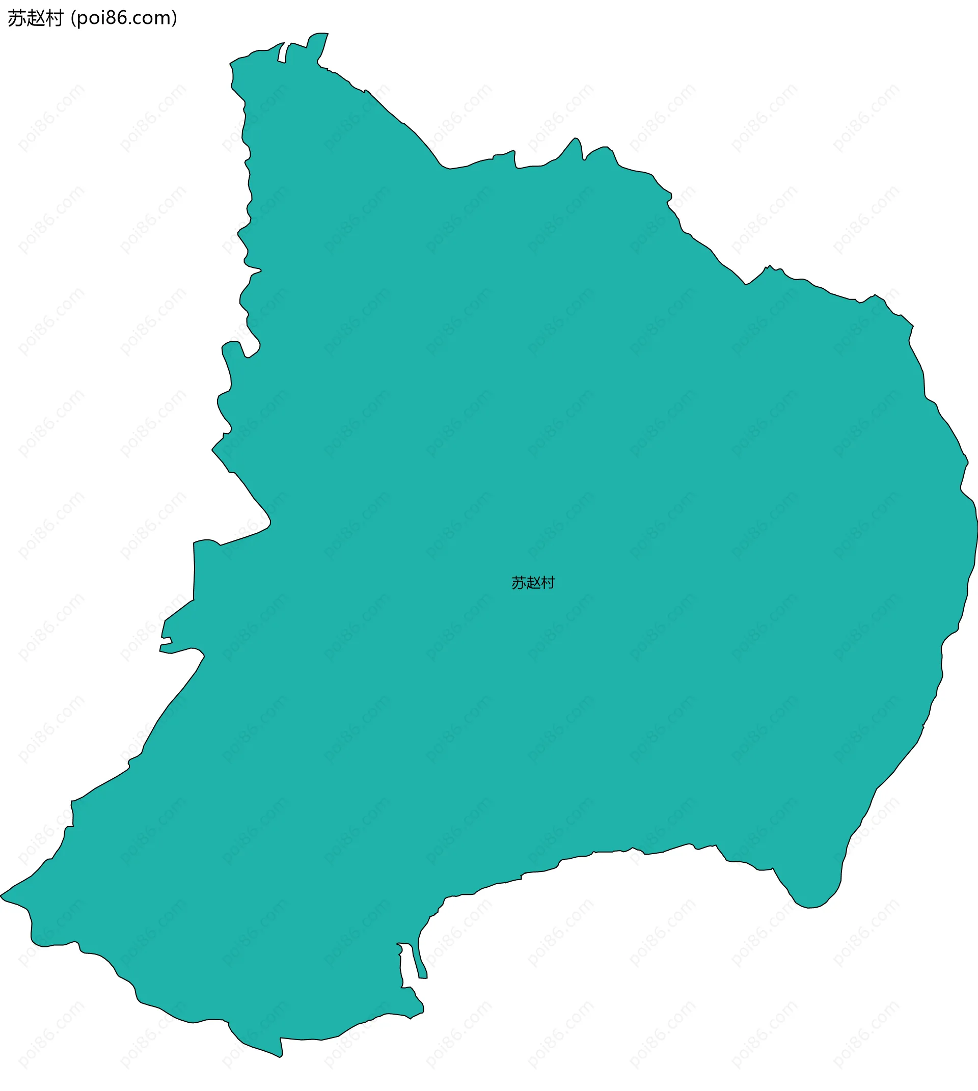 苏赵村边界地图