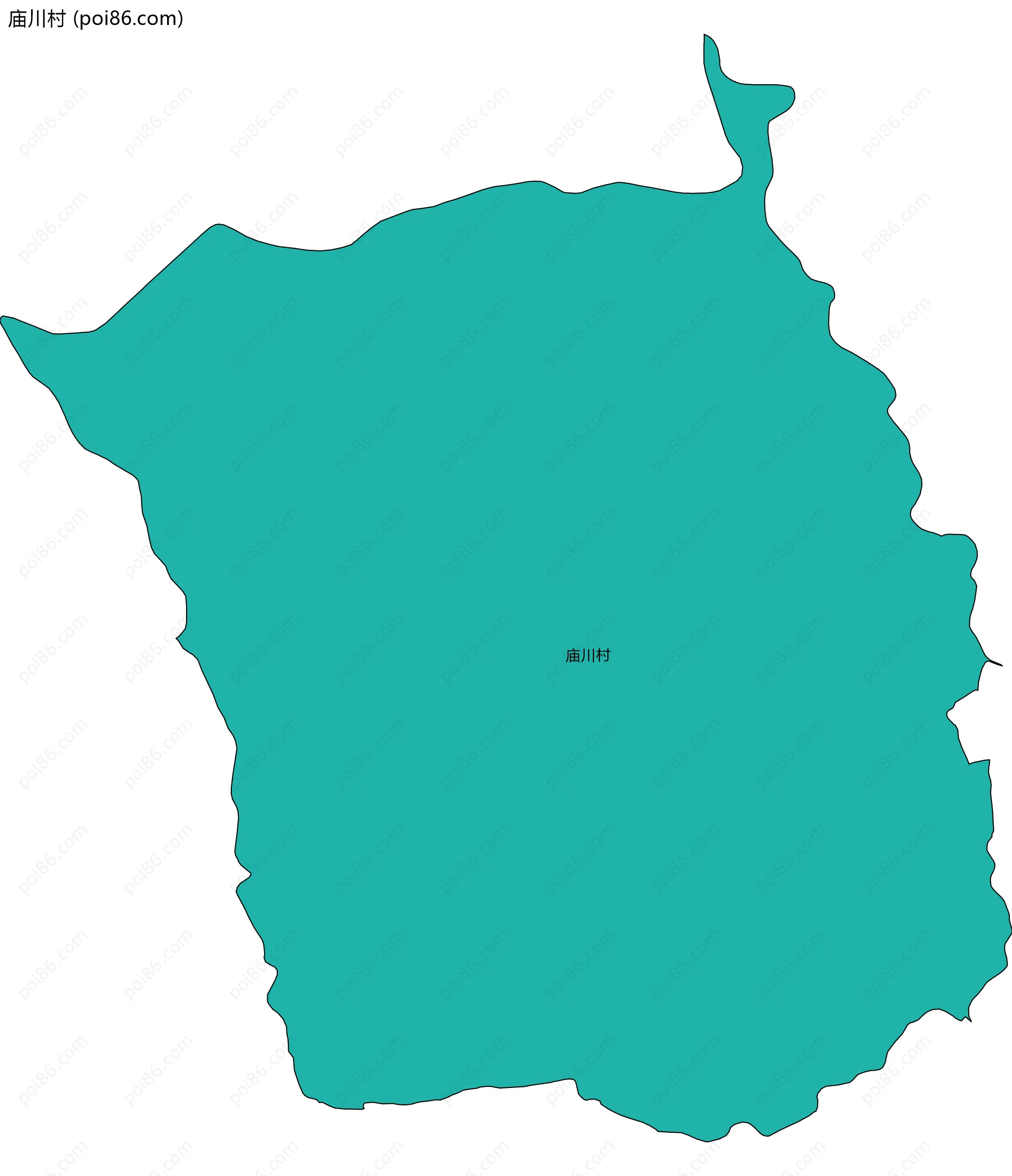 庙川村边界地图
