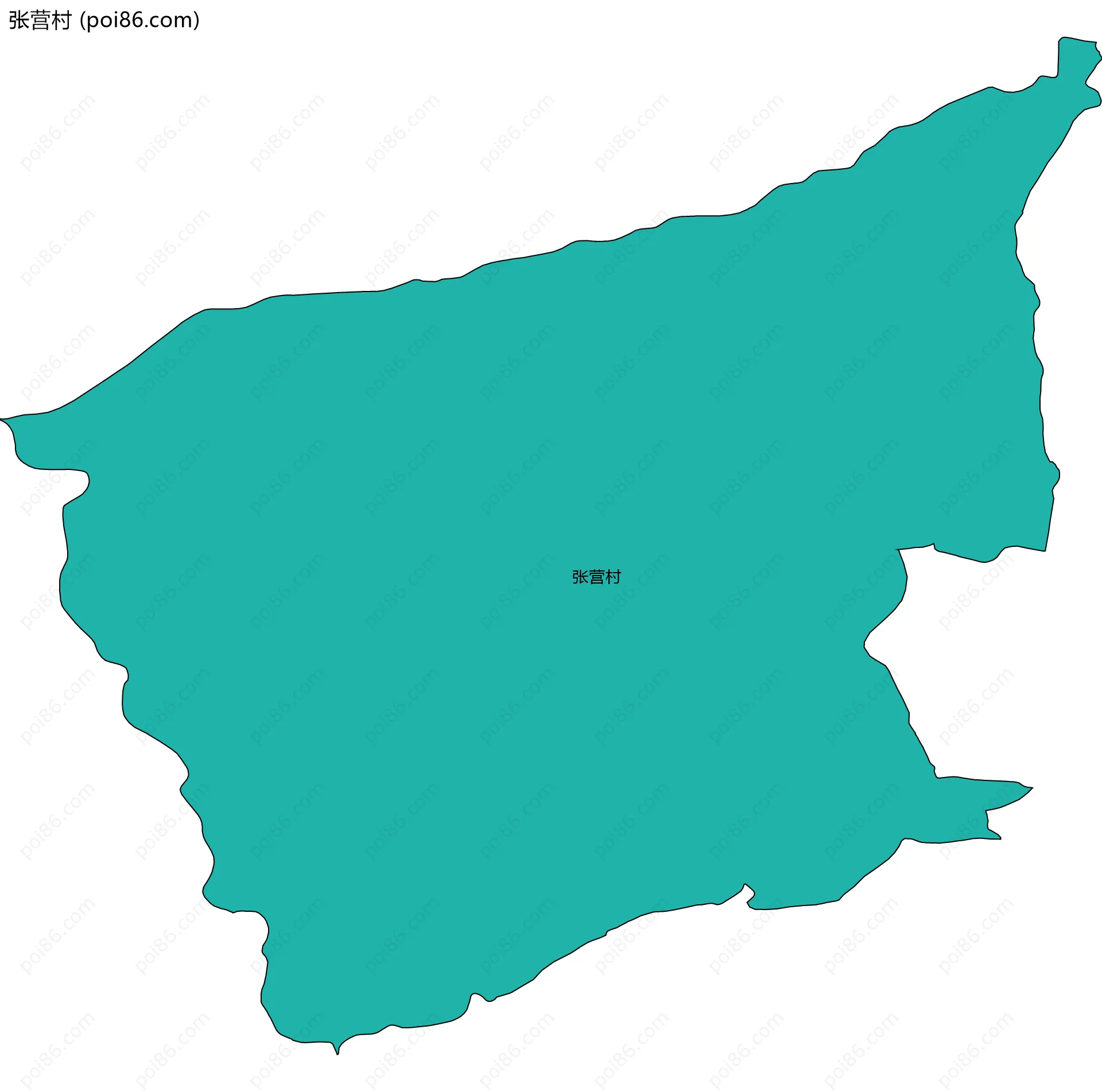 张营村边界地图