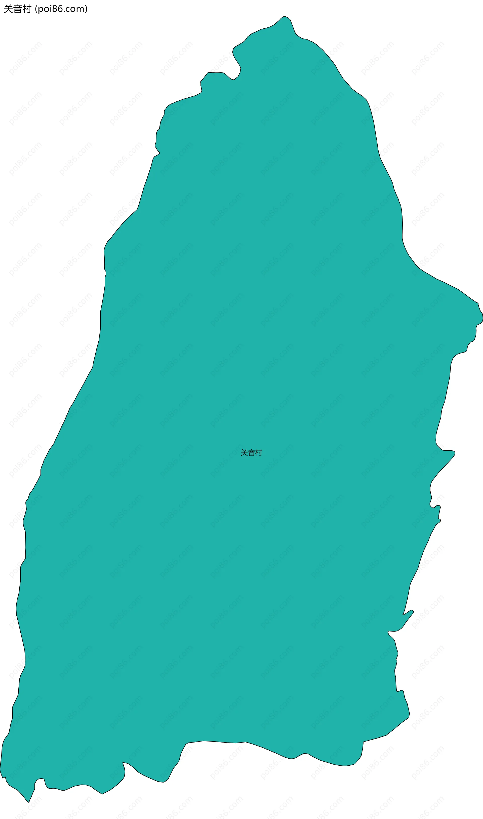关音村边界地图