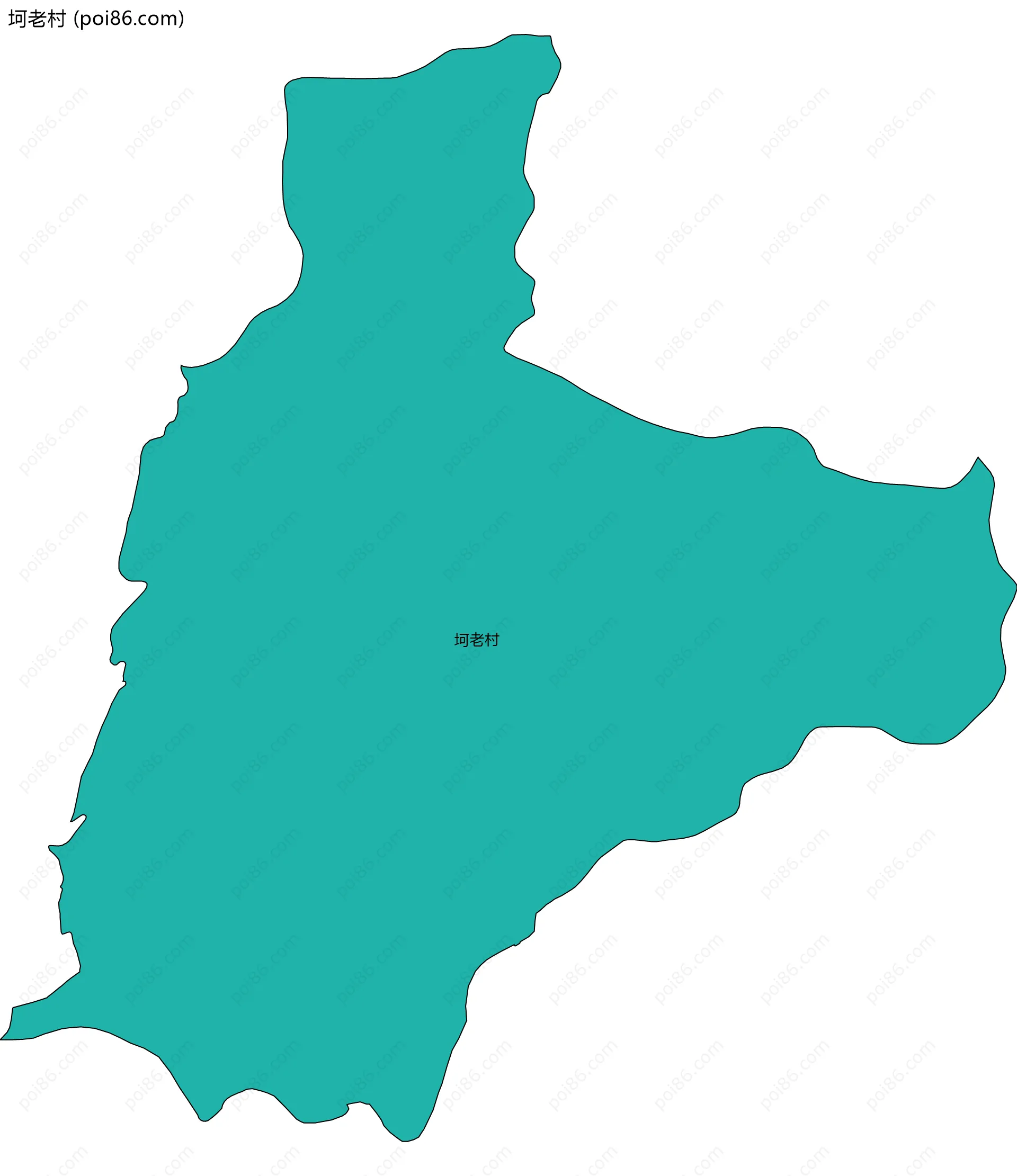 坷老村边界地图