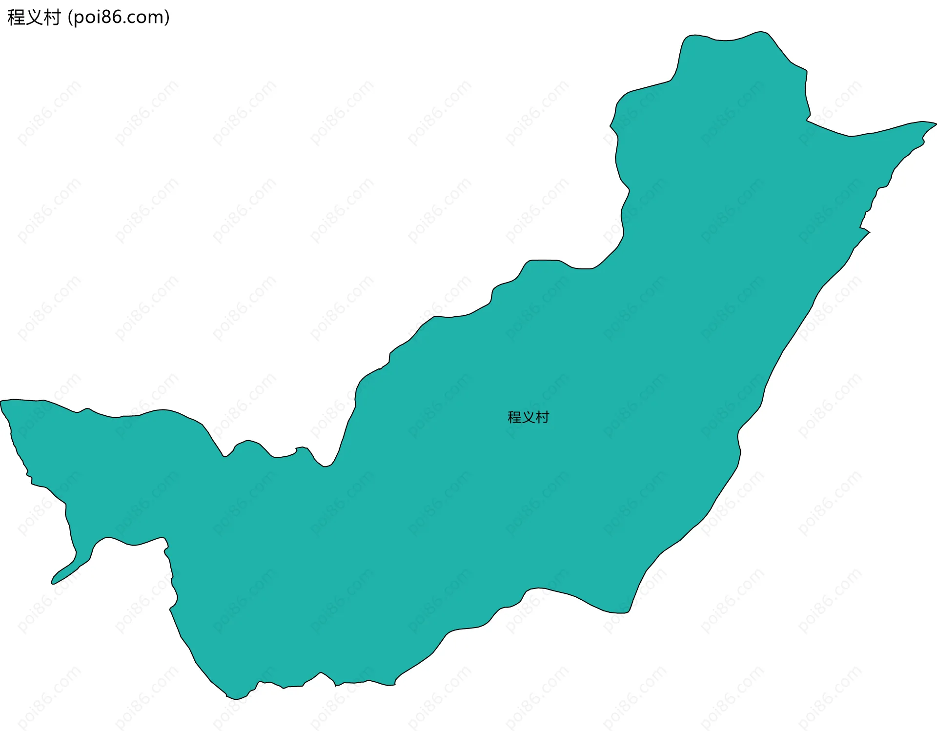 程义村边界地图